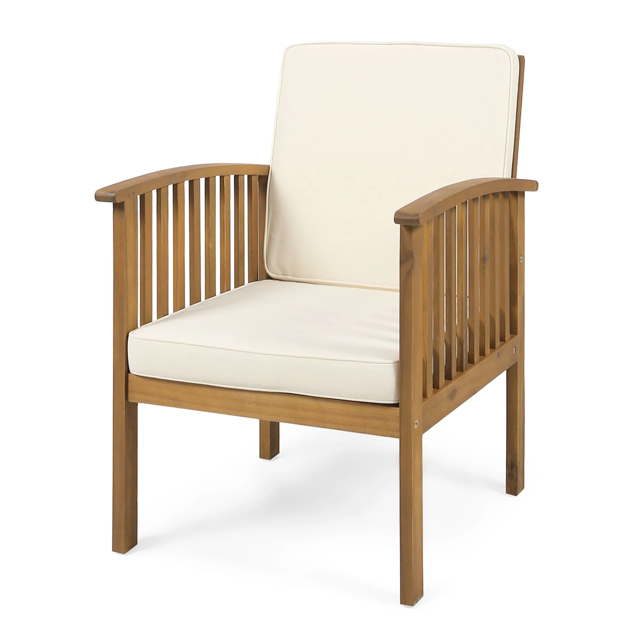 Casa - Acacia Club Chair Coastal Classic Outdoor Seating, Waterproof Fabric - Image 6