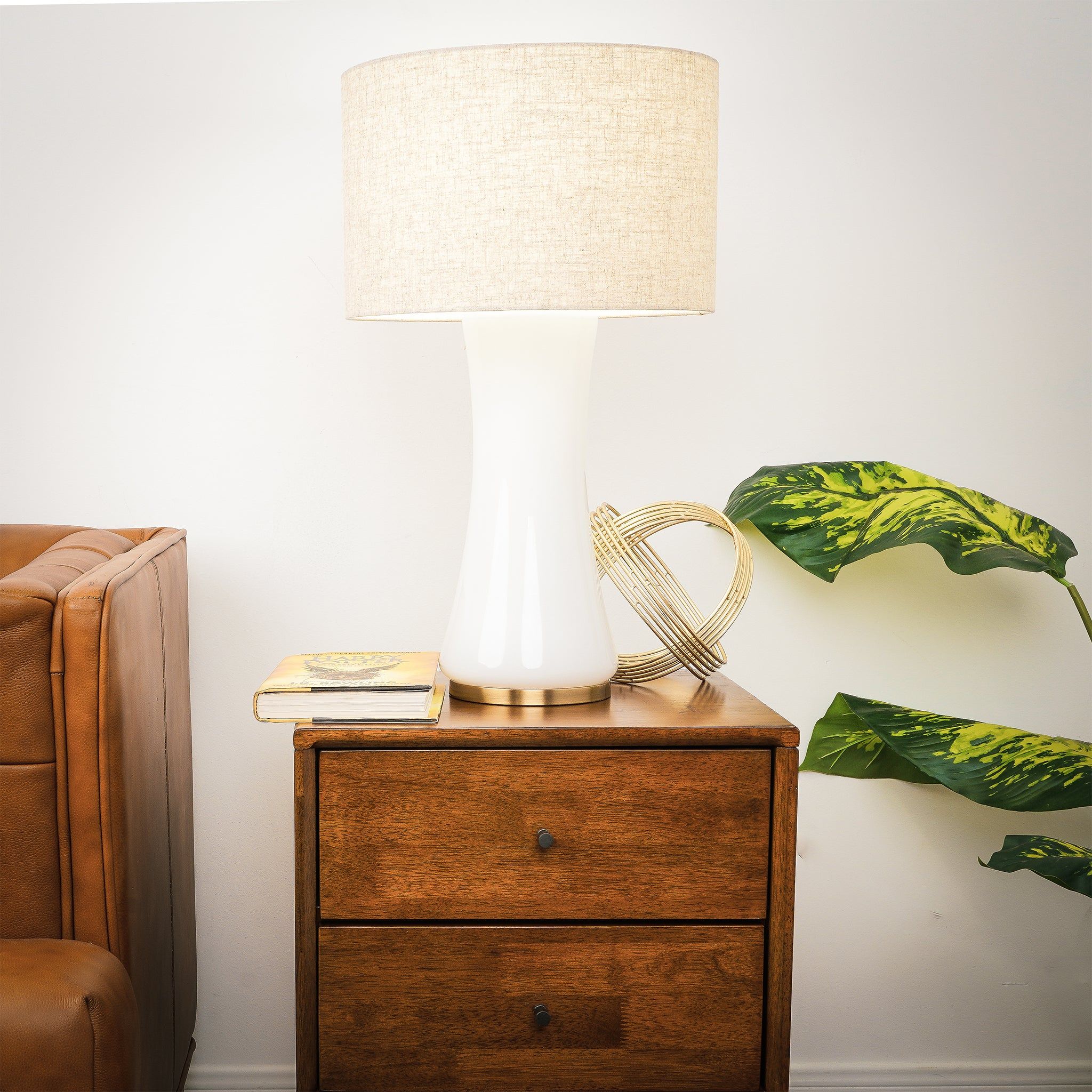 Cascade - Lamp Base Table Lamp - Beige / Gold / White - Image 5