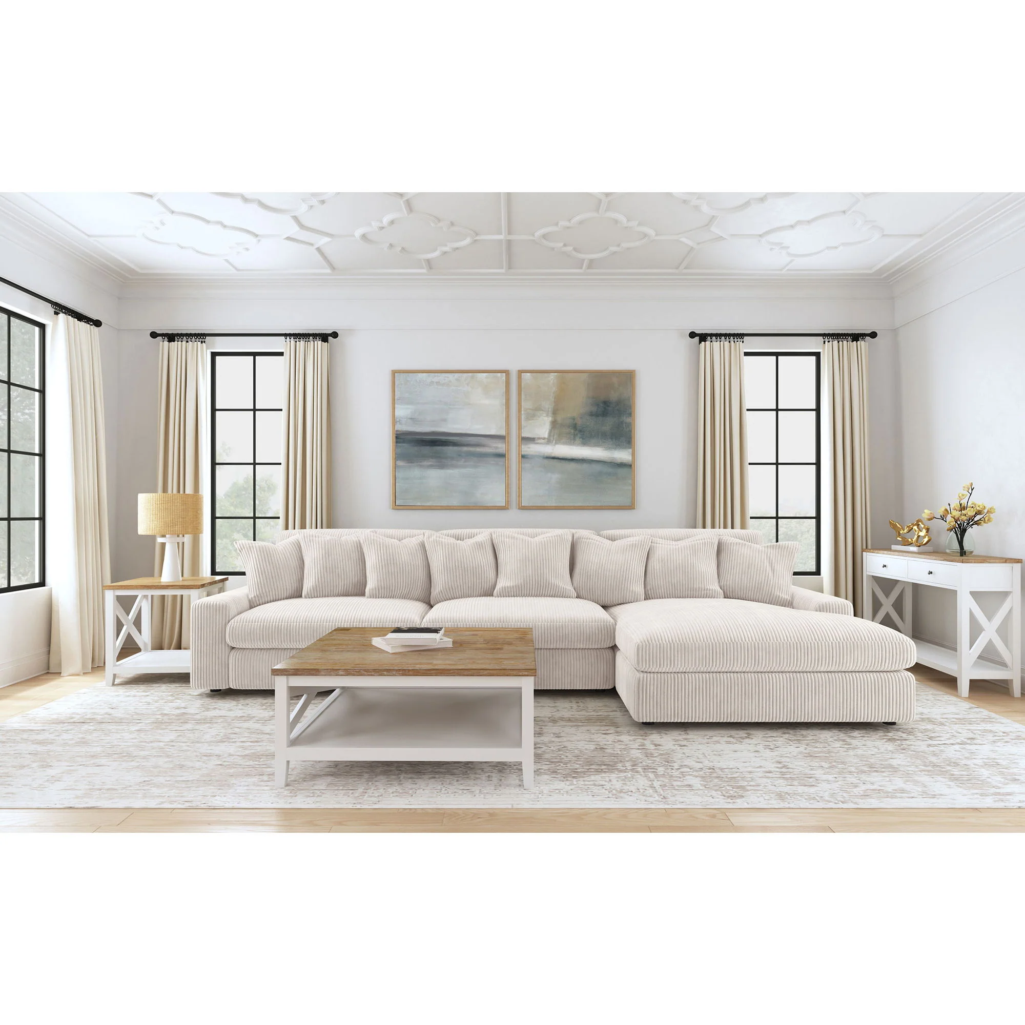 Cassidy - Upholstered Sectional Sofa With Reversible Cushions - Image 15