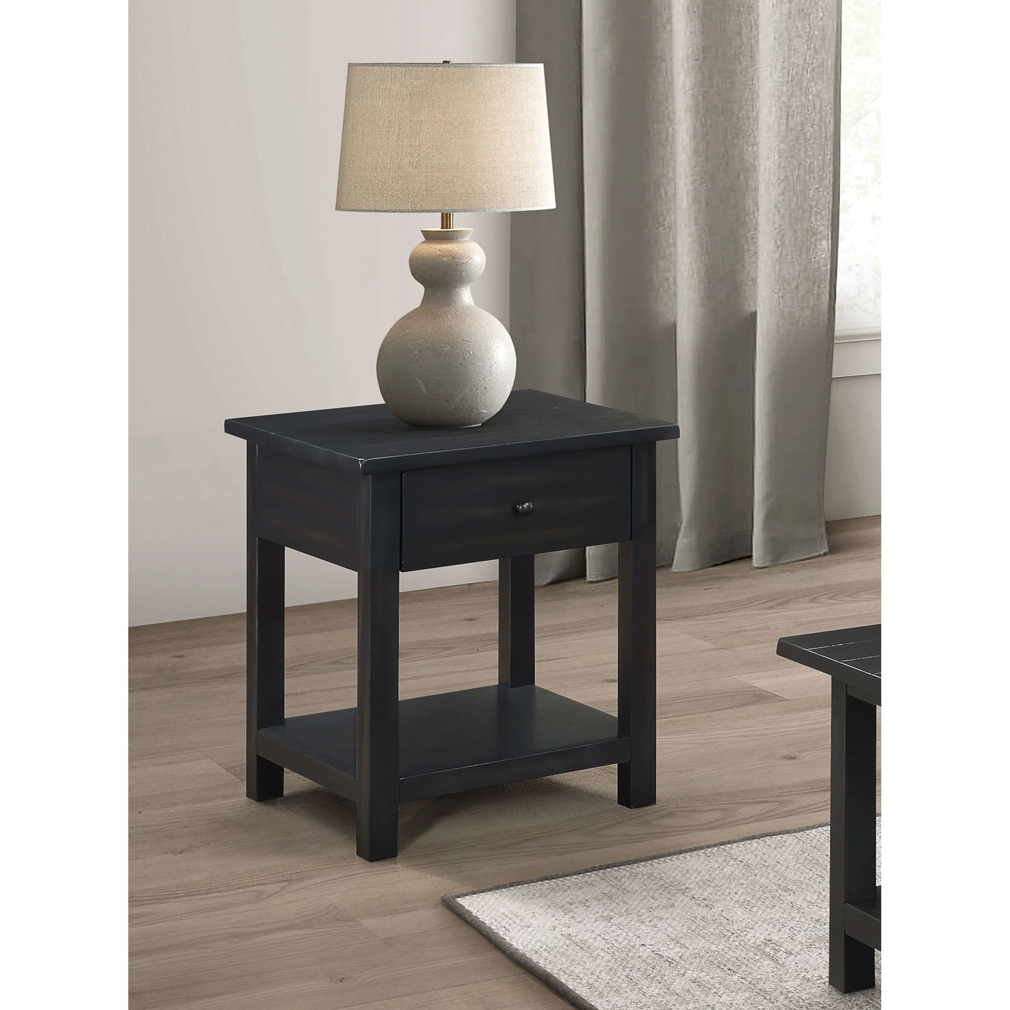 Castleton - 1 Drawer Wood End Table With Shelf - Image 24