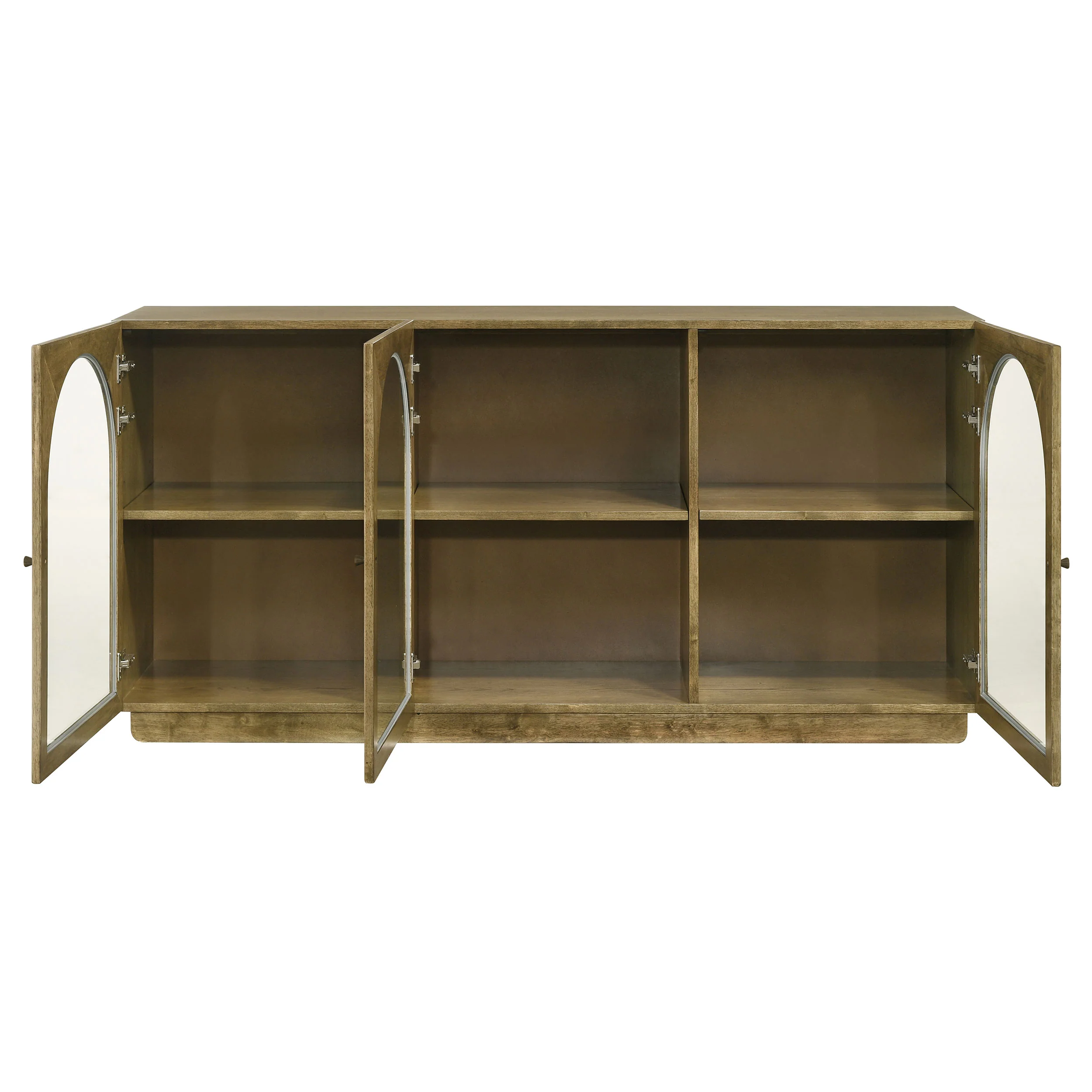 Castlewood 71-Inch Dining Sideboard Buffet in Brown Oak - Image 2