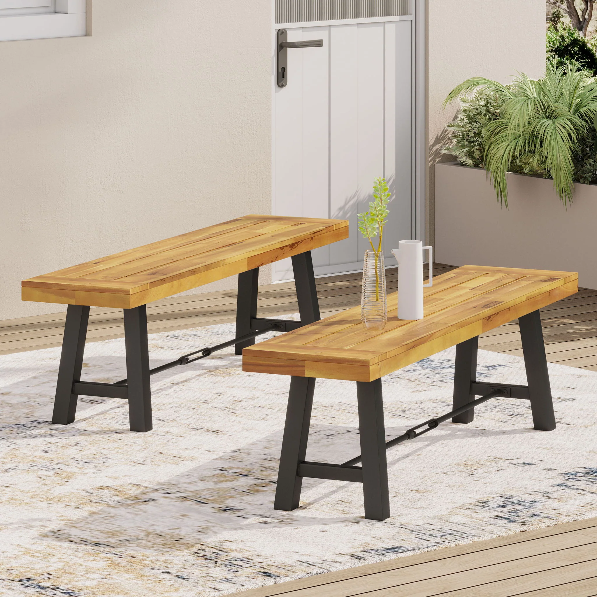 Catriona - Bench - Teak - Image 9