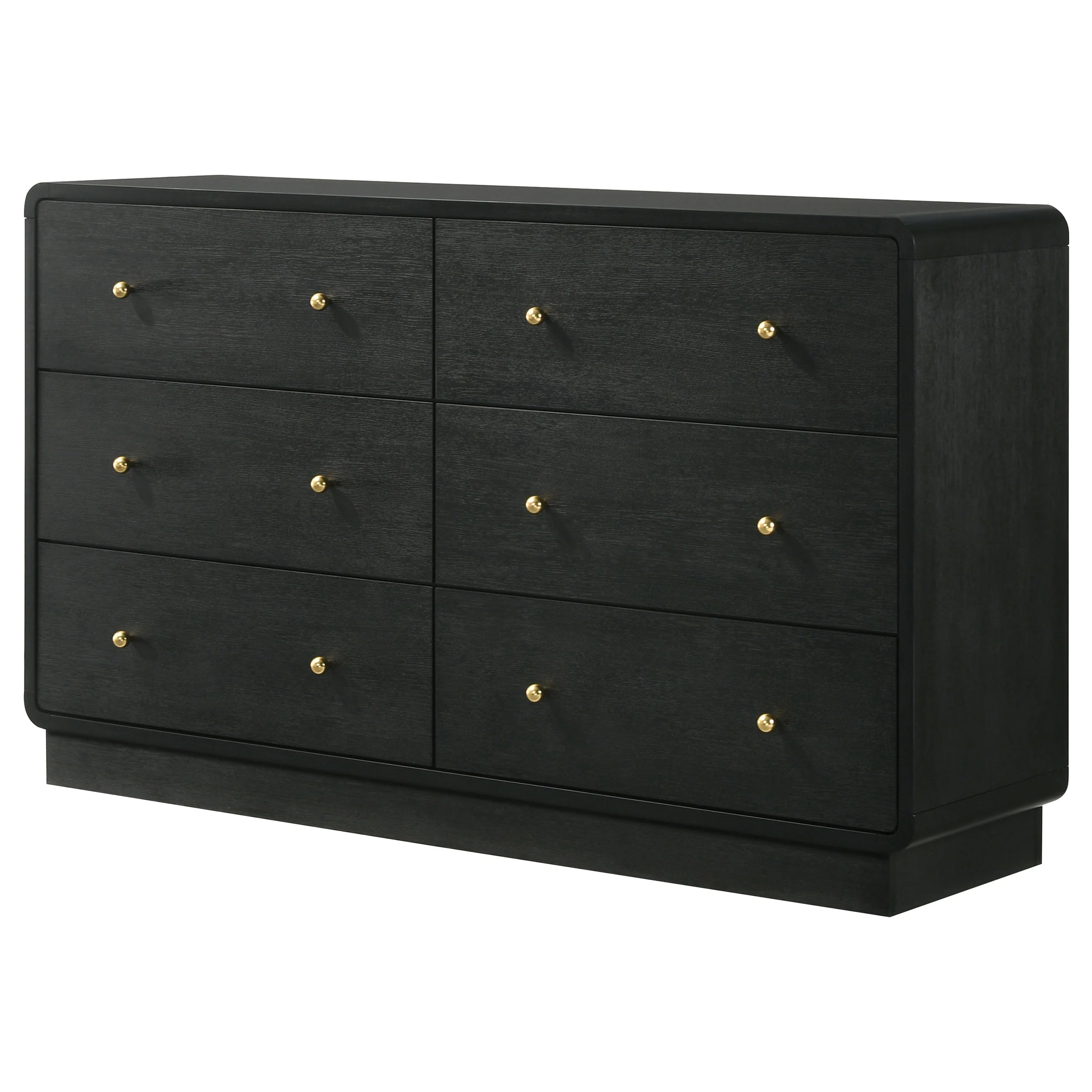 Cavelle 6-Drawer Dresser Cabinet in Black - Image 3