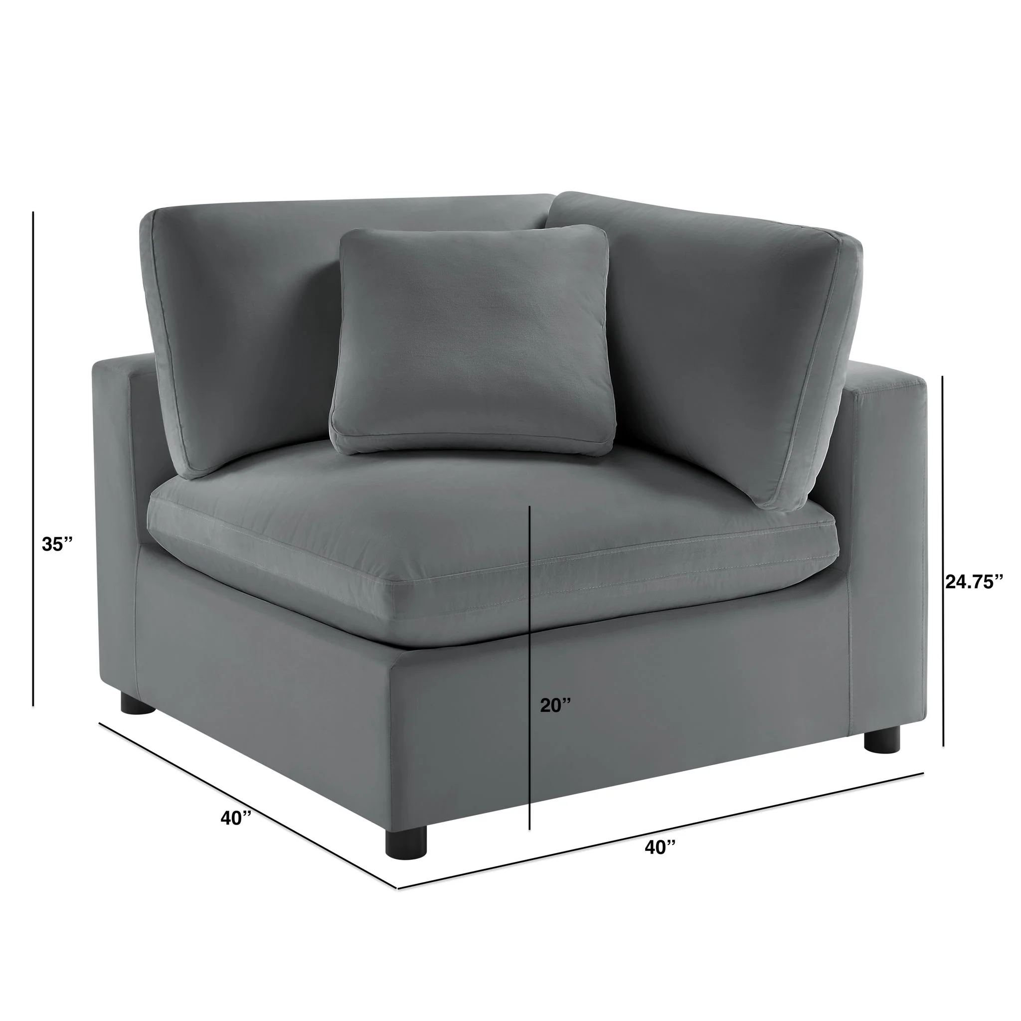 Caylie - Corner Wedge Chair - Image 9