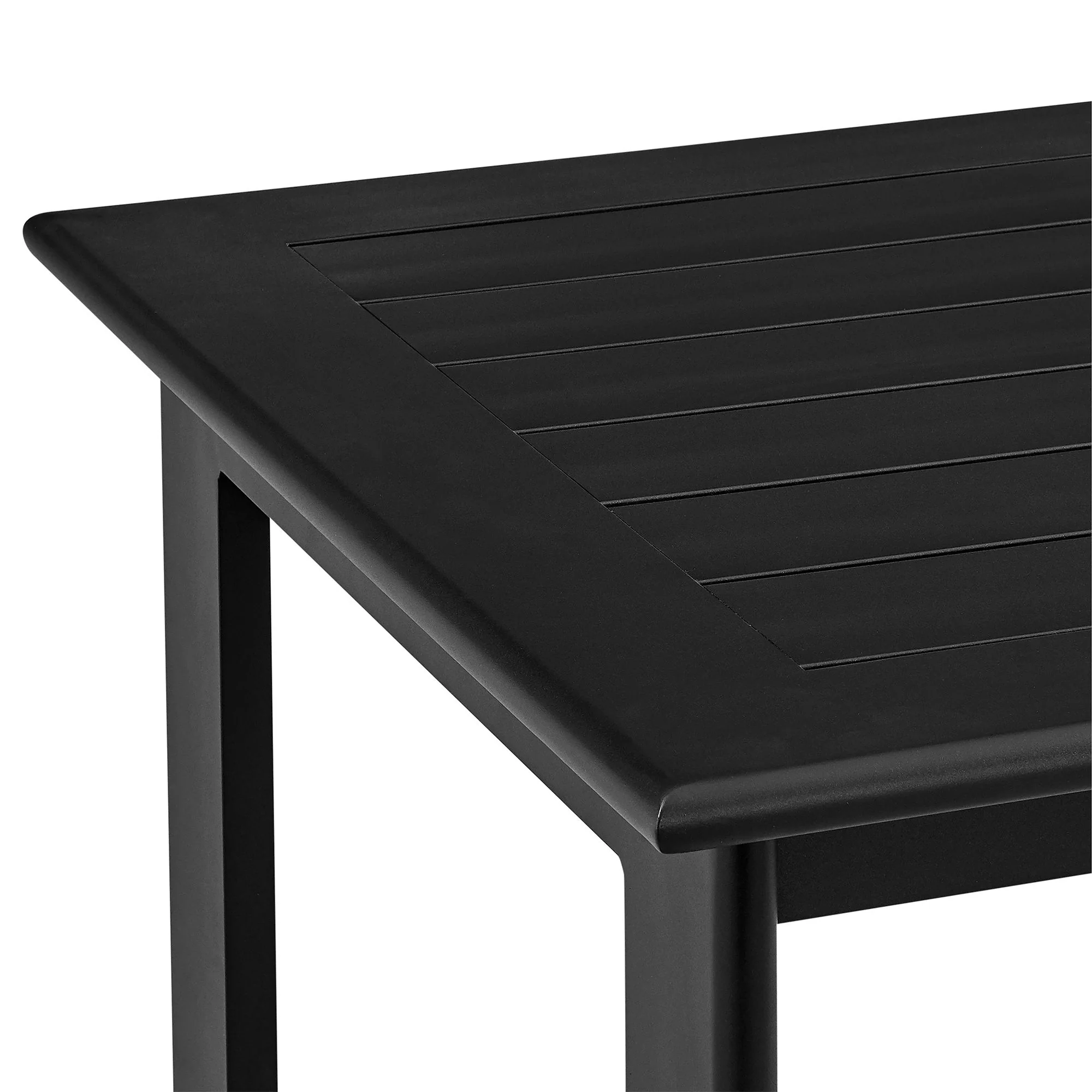 Cayman - Outdoor Patio 5-Piece Bar Table Set In Aluminum With Gray Cushions - Image 9