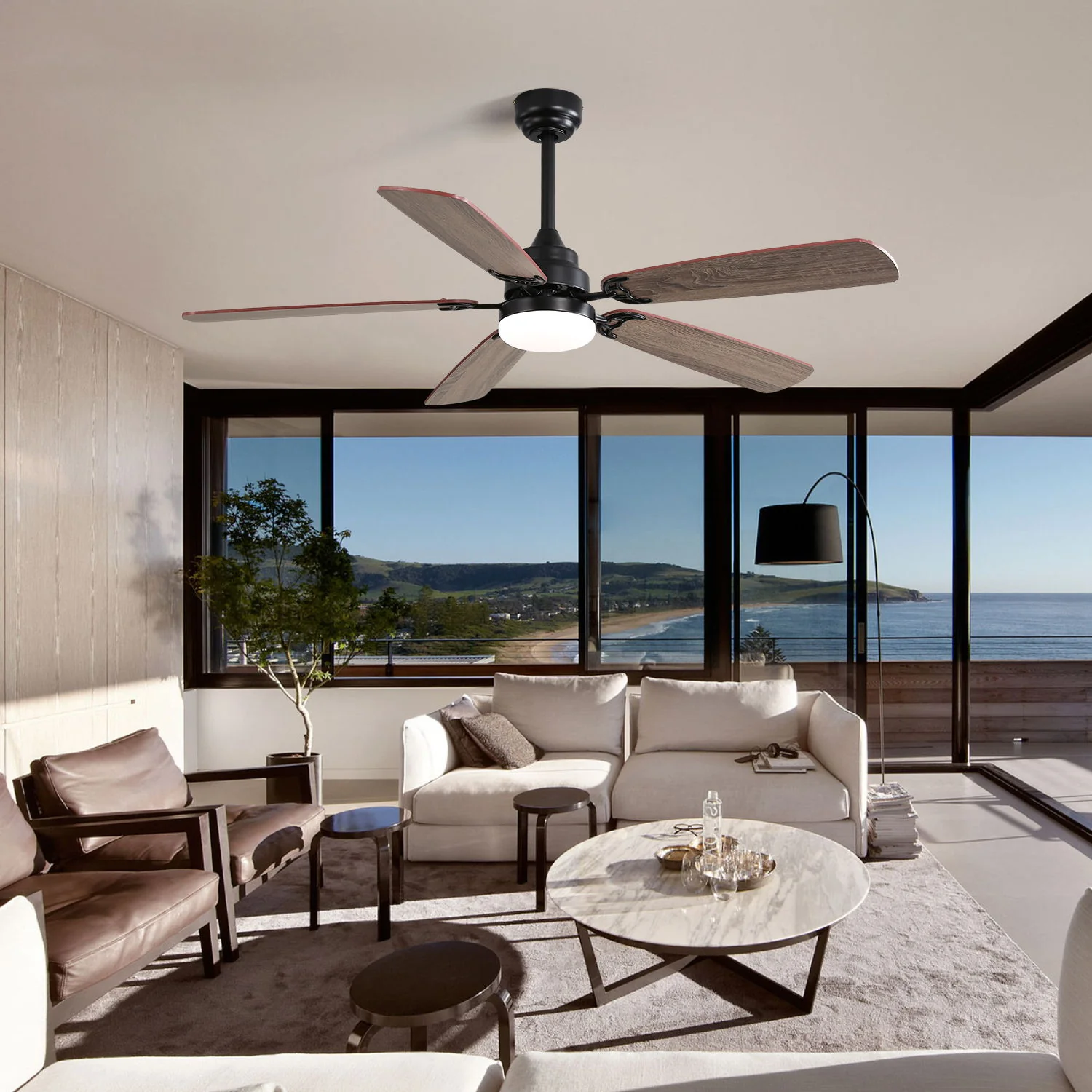 Ceiling Fan With LED Light, 6 Speed Wind, 5 Blades, Remote Control DC Motor - Image 7