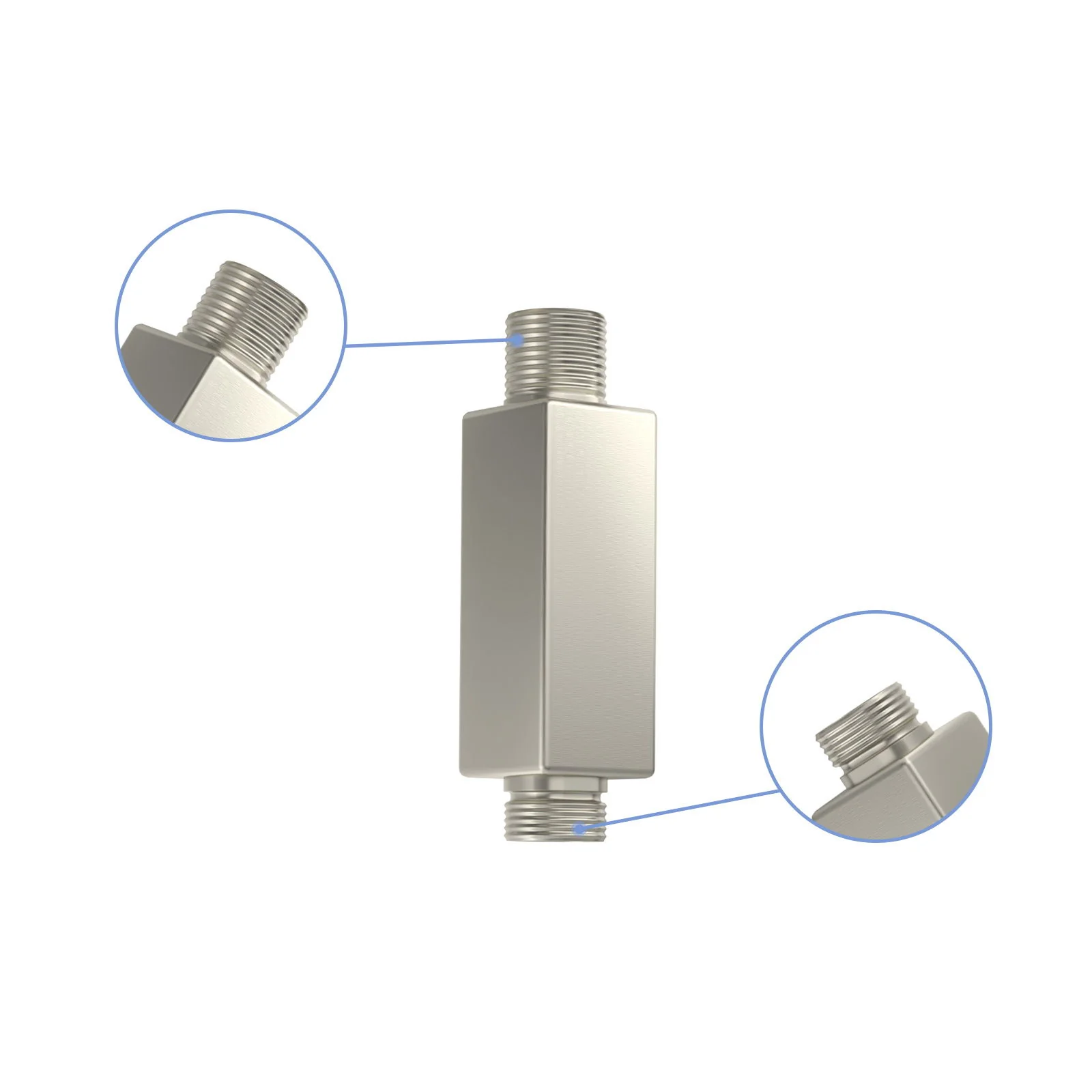 Ceiling Mounted Shower Arm With Flange Stainless Steel - Image 16