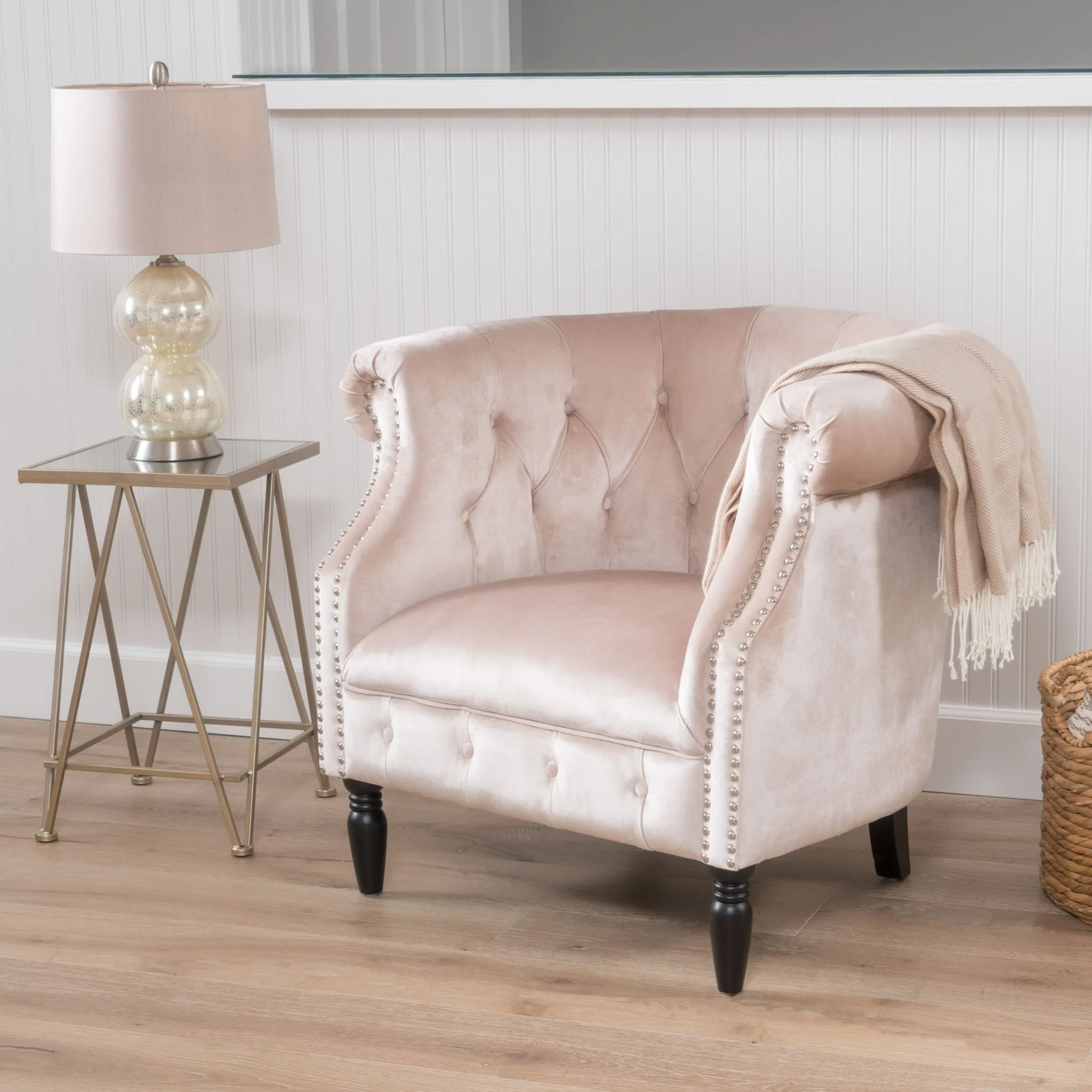 Celestialis - Upholstered Club Chair With Tub Design And Rolled Recessed Armrests - Image 3
