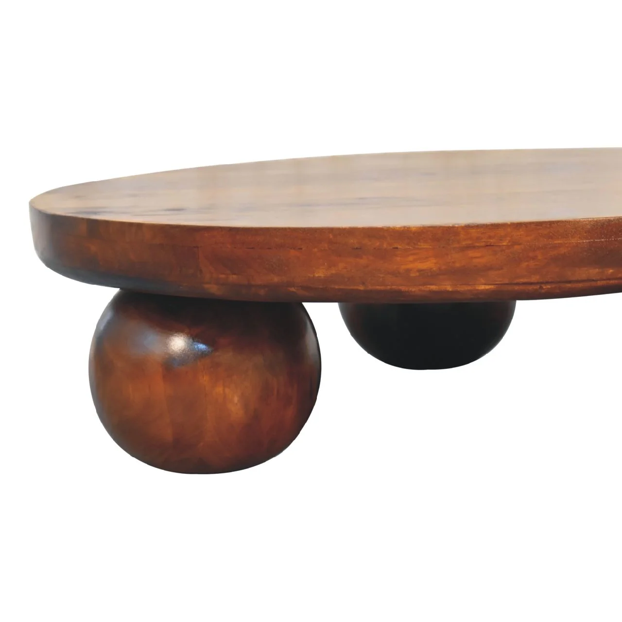 Central Ball Table - Chestnut - Image 7