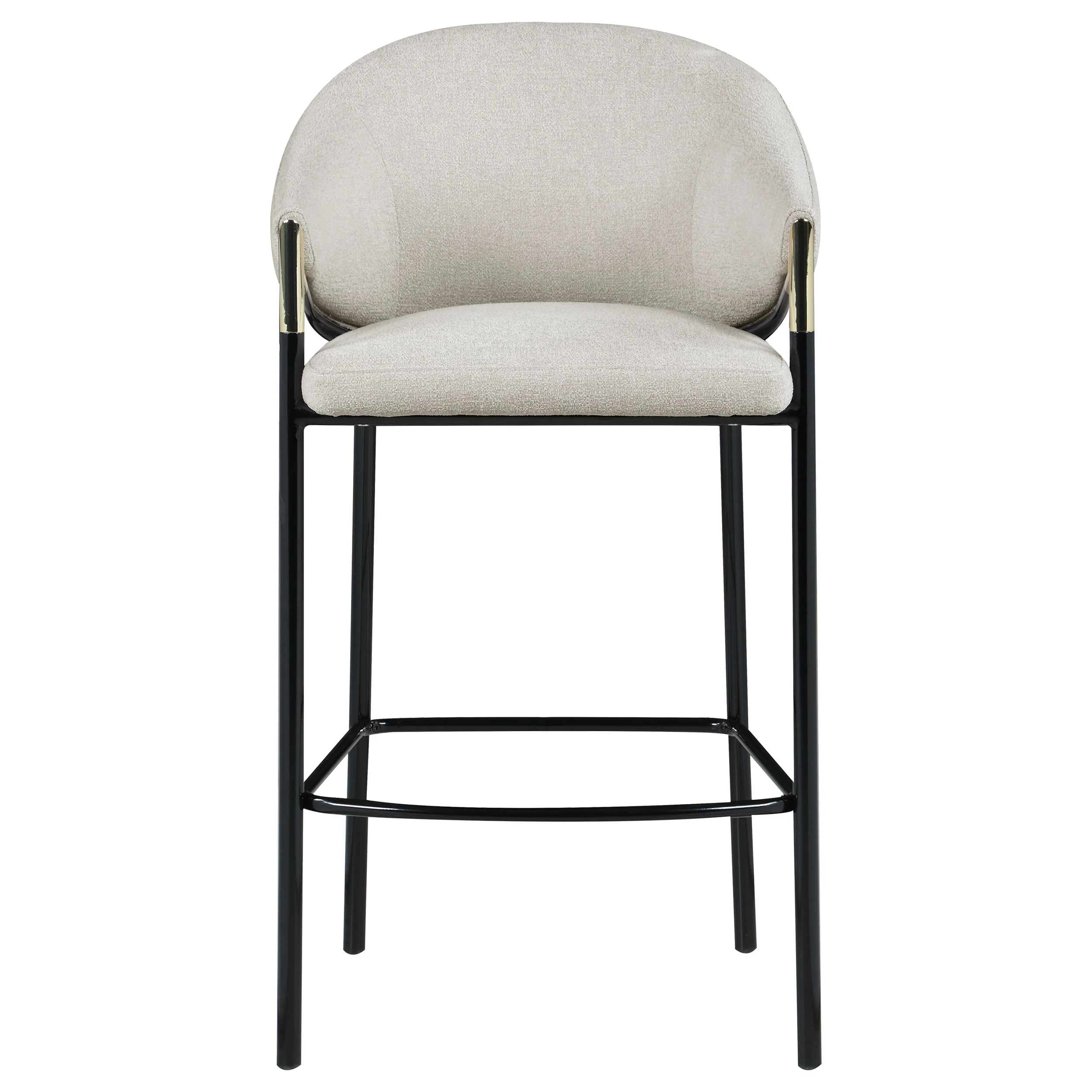 Chadwick Fabric Upholstered Bar Chair Beige, Set of 2 - Image 5