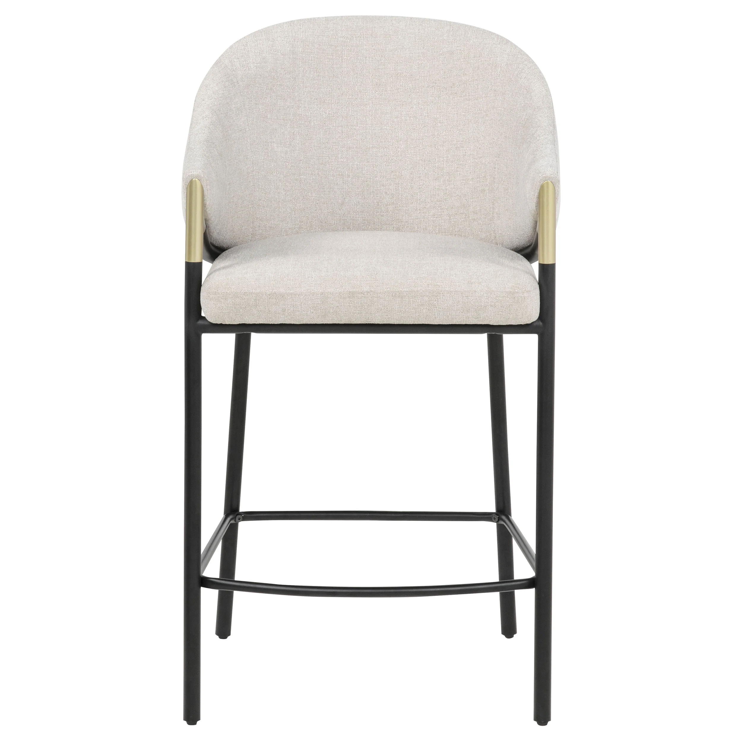 Chadwick Beige Fabric Counter Height Chair (Set of 2) - Image 3