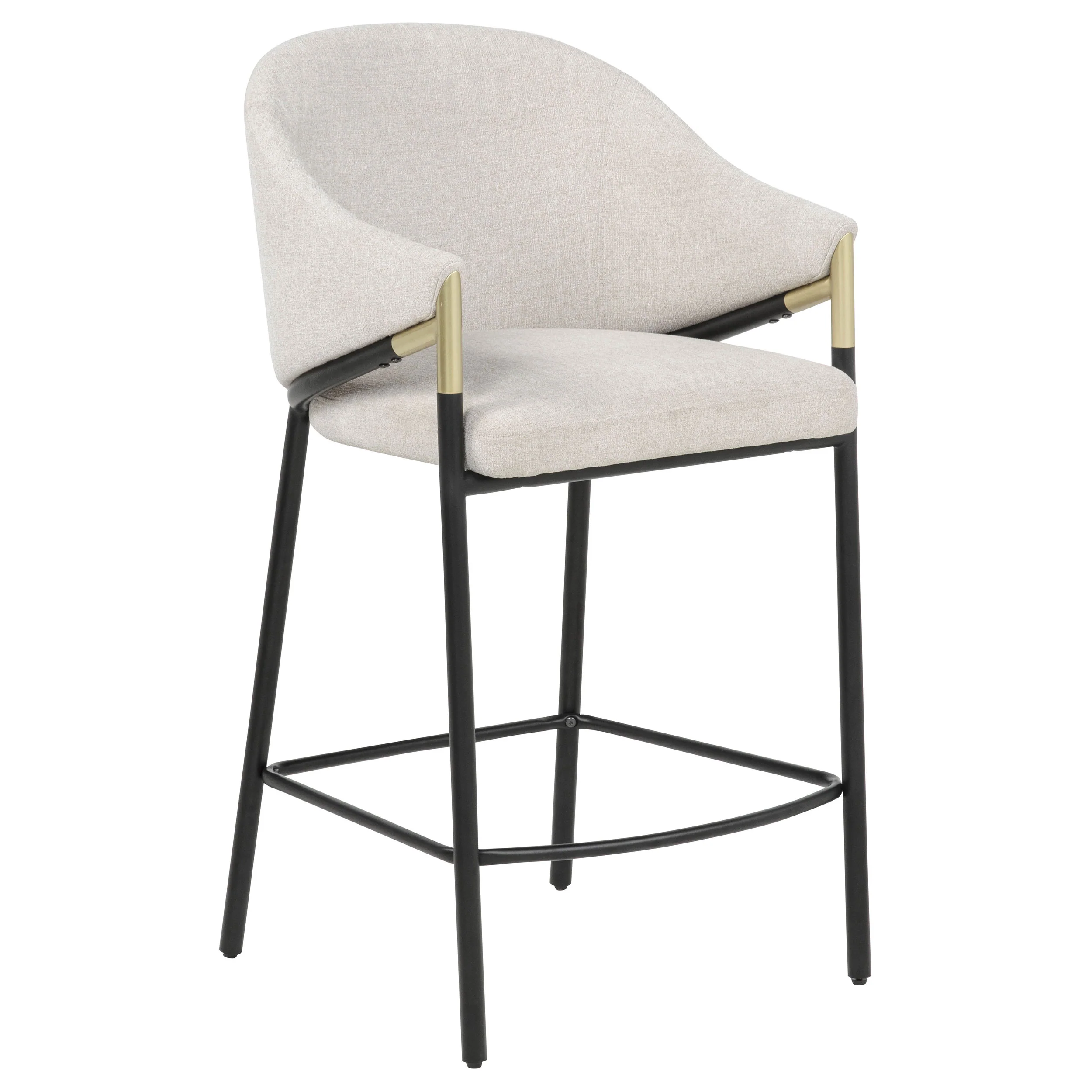 Chadwick Beige Fabric Counter Height Chair (Set of 2) - Image 4