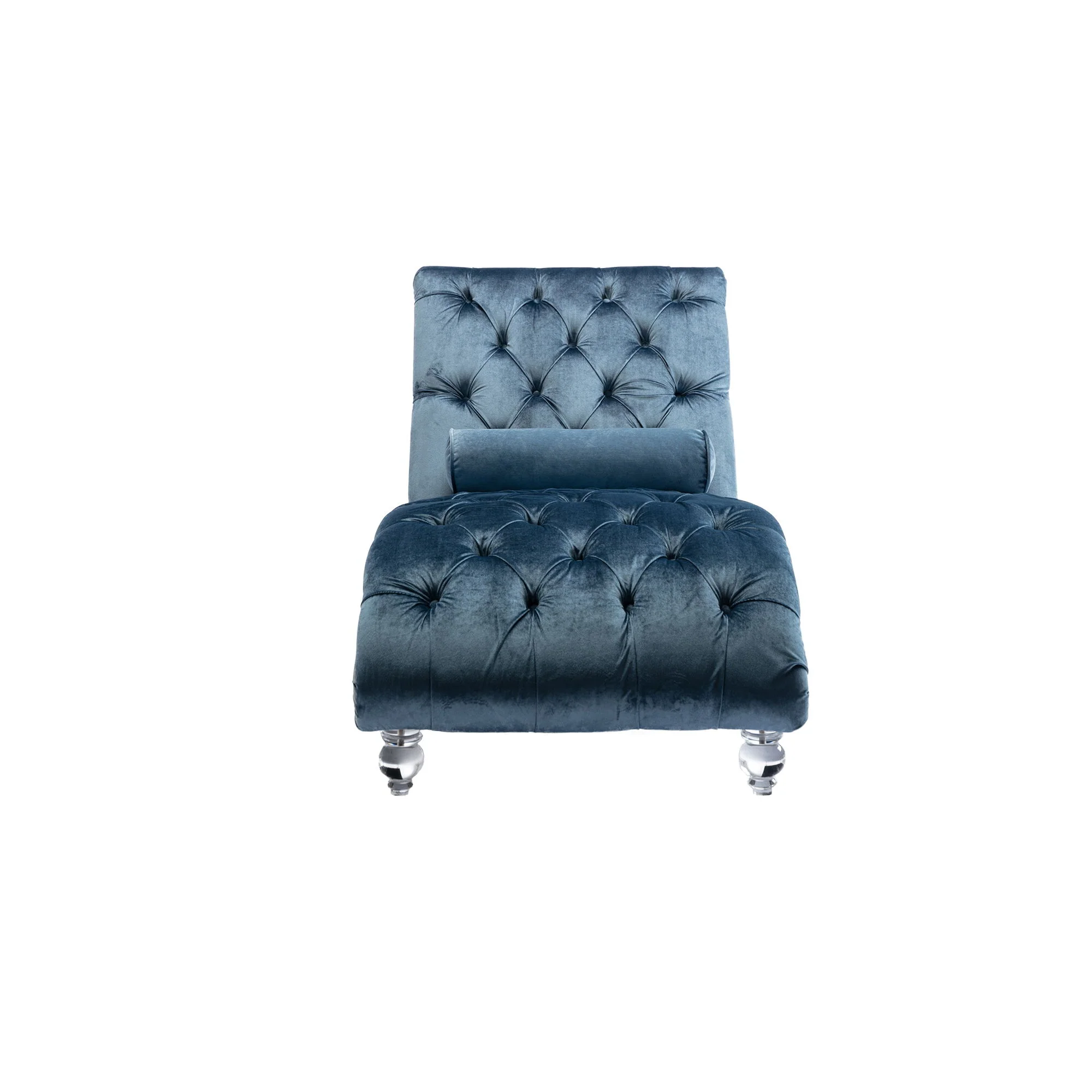 Chaise Lounge Indoor, Button Tufted Upholstered Chaise Lounge Chair With Pillow - Image 29