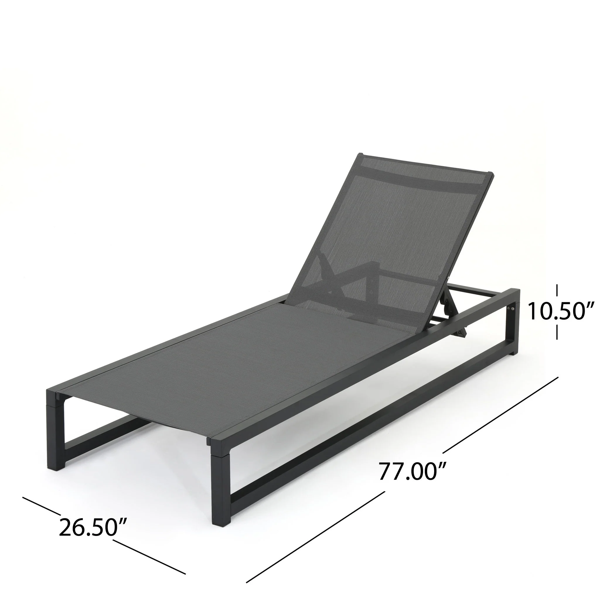 Chaise Lounge With 5 Reclining Positions, Outdoor Patio Lounge Chairs - Image 41