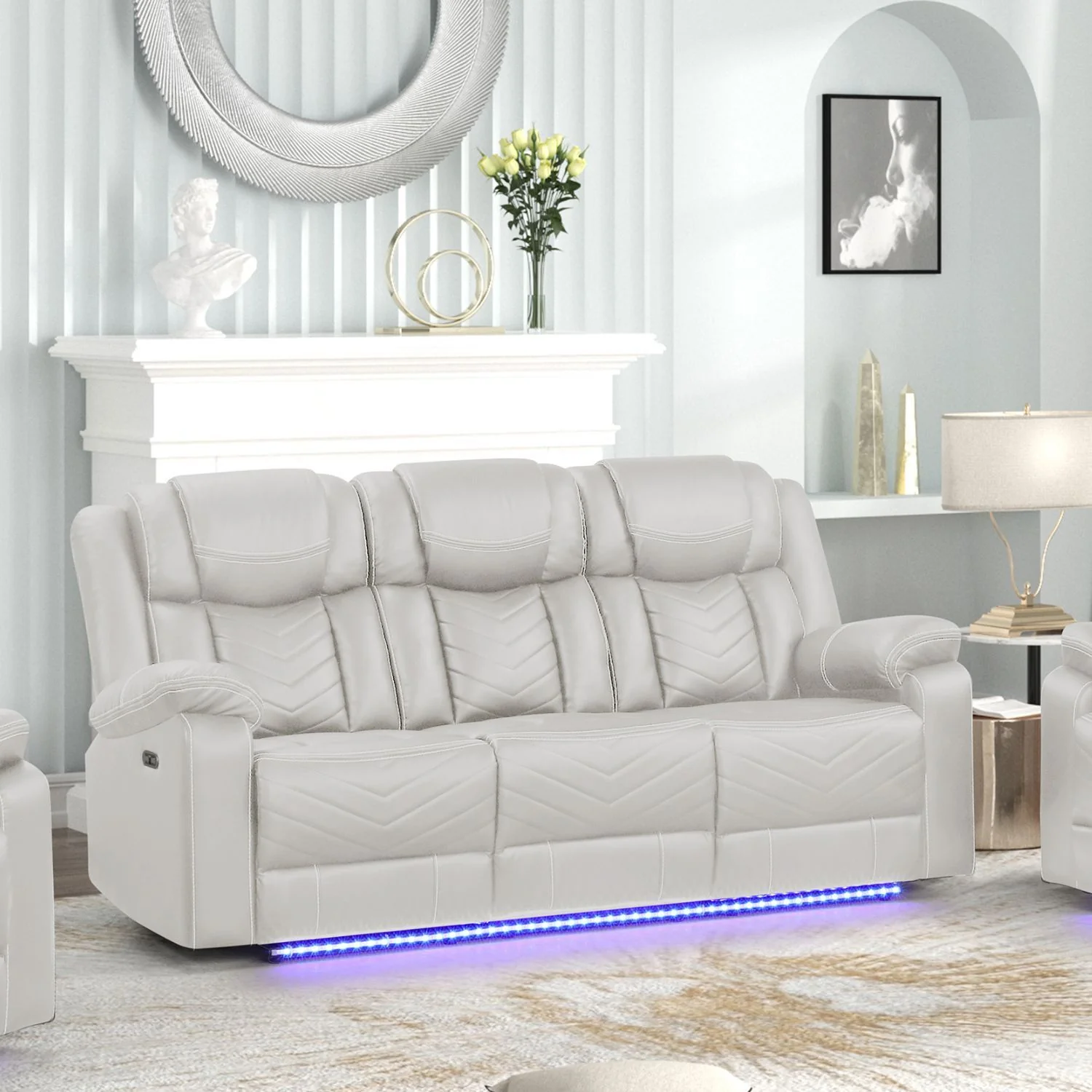 Challenger - LED Power Recliner Sofa - Image 12
