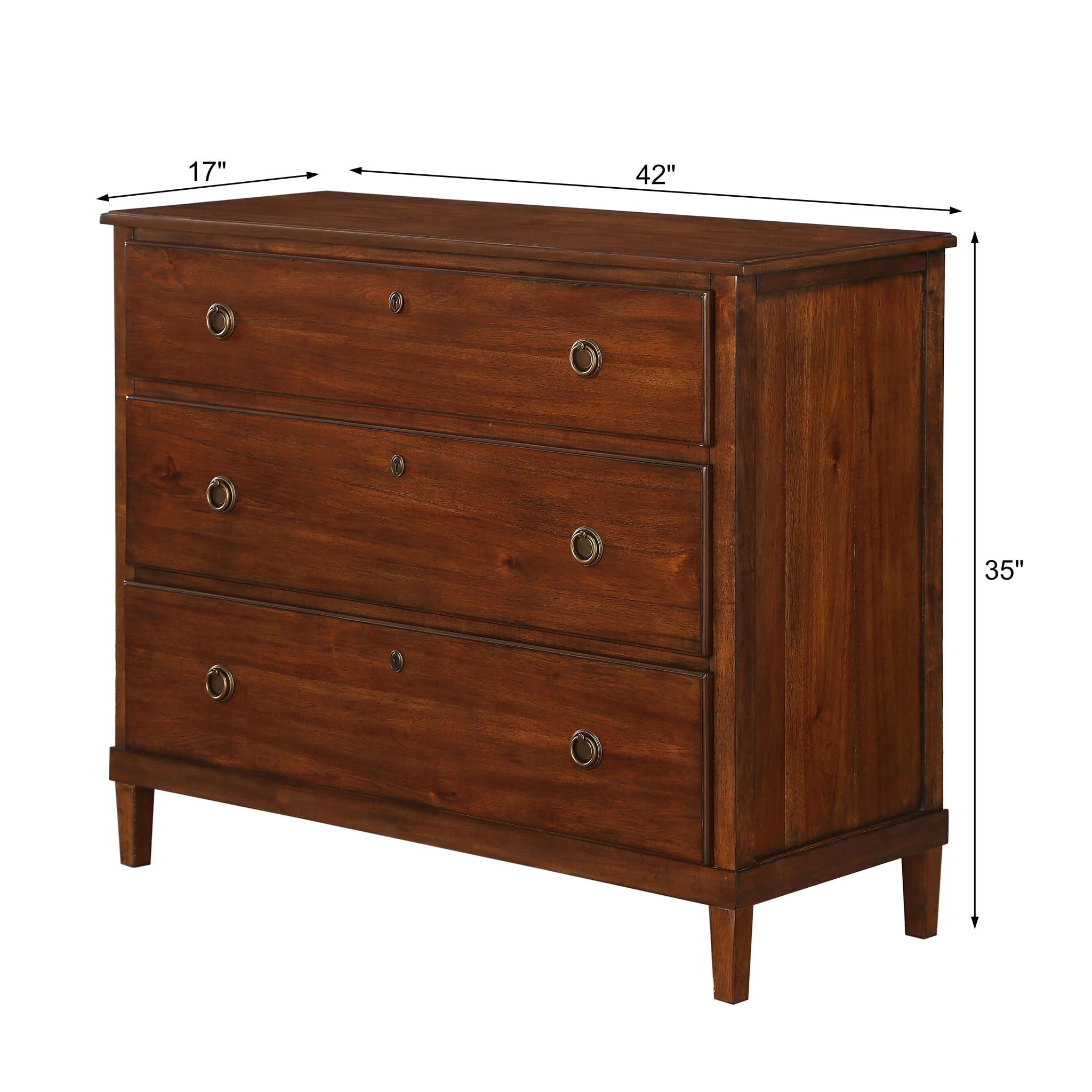 Chamberlin - 3 Drawer Dresser - Brown - Image 5