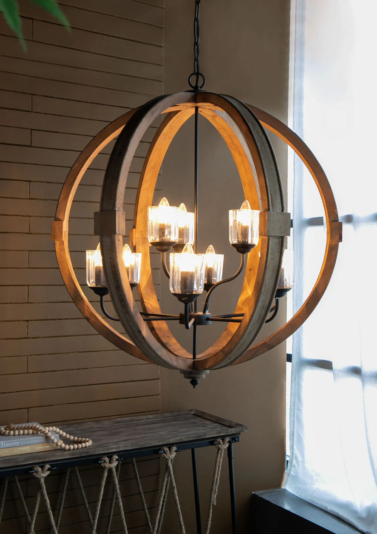 Chandelier, Hanging Light Fixture With Adjustable Chain For Kitchen, Bulb Not Included - Image 10