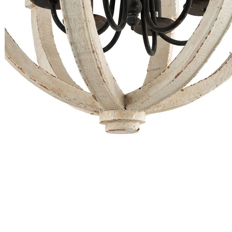 Chandelier, Hanging Light Fixture With Adjustable Chain For Kitchen, Bulb Not Included - Image 4