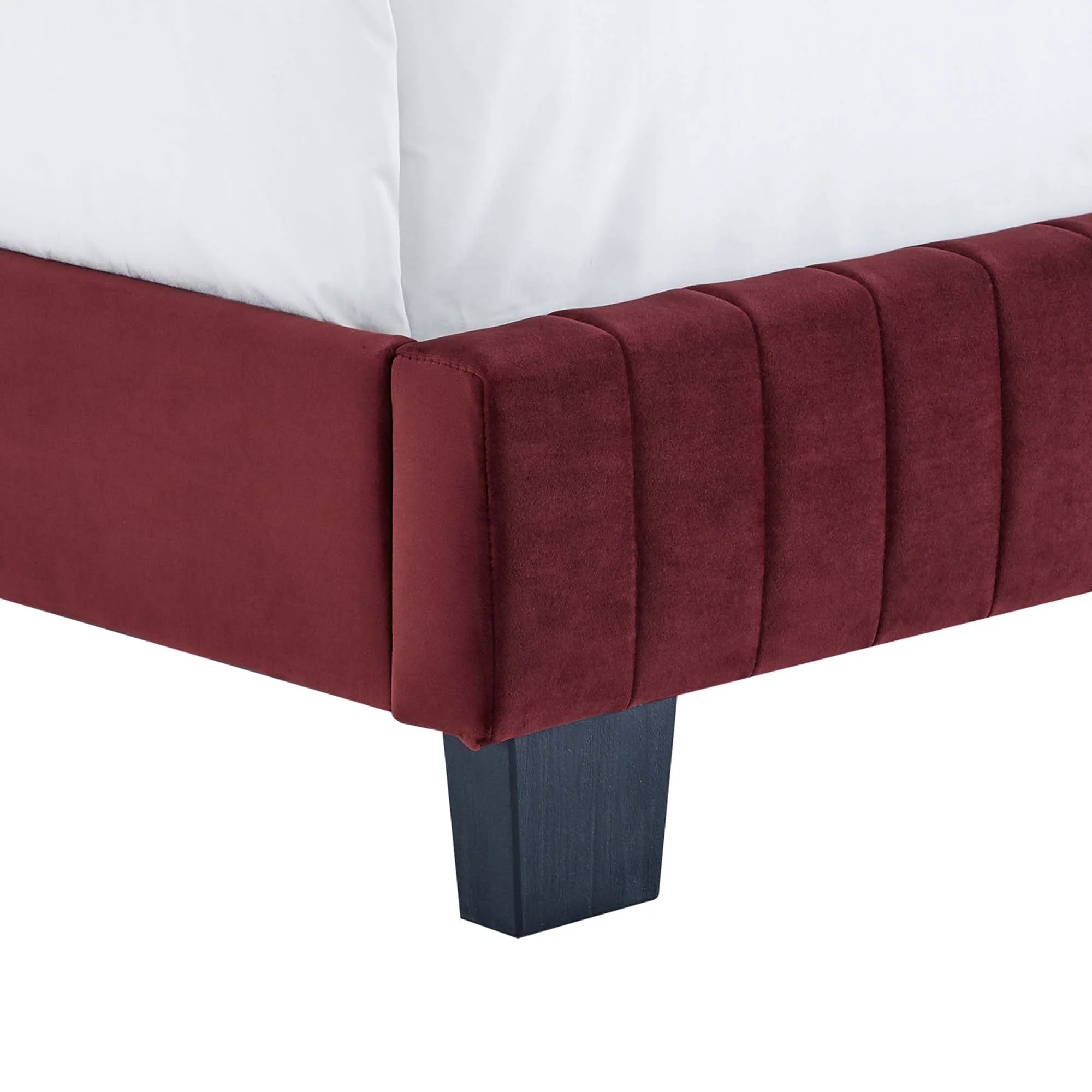 Channel Tufted Performance Velvet Bed - Image 54