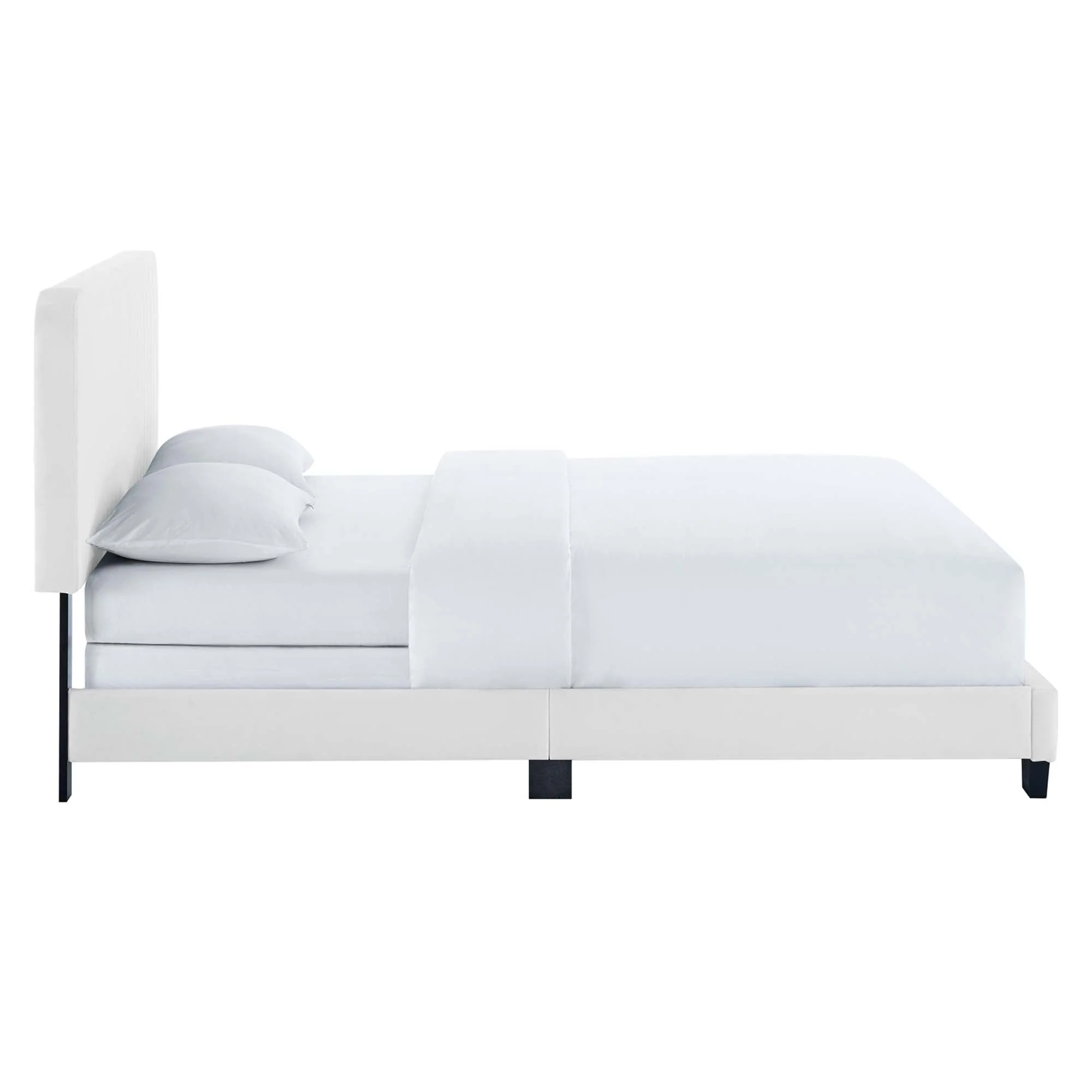 Channel Tufted Performance Velvet Bed - Image 73