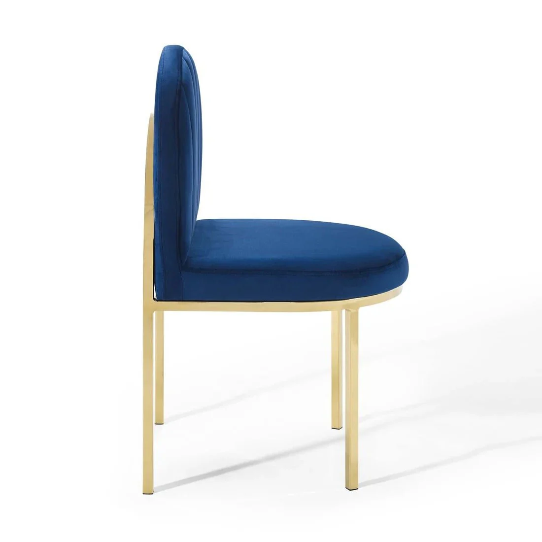 Performance Velvet Dining Side Chair – Glam Deco Gold - Image 7