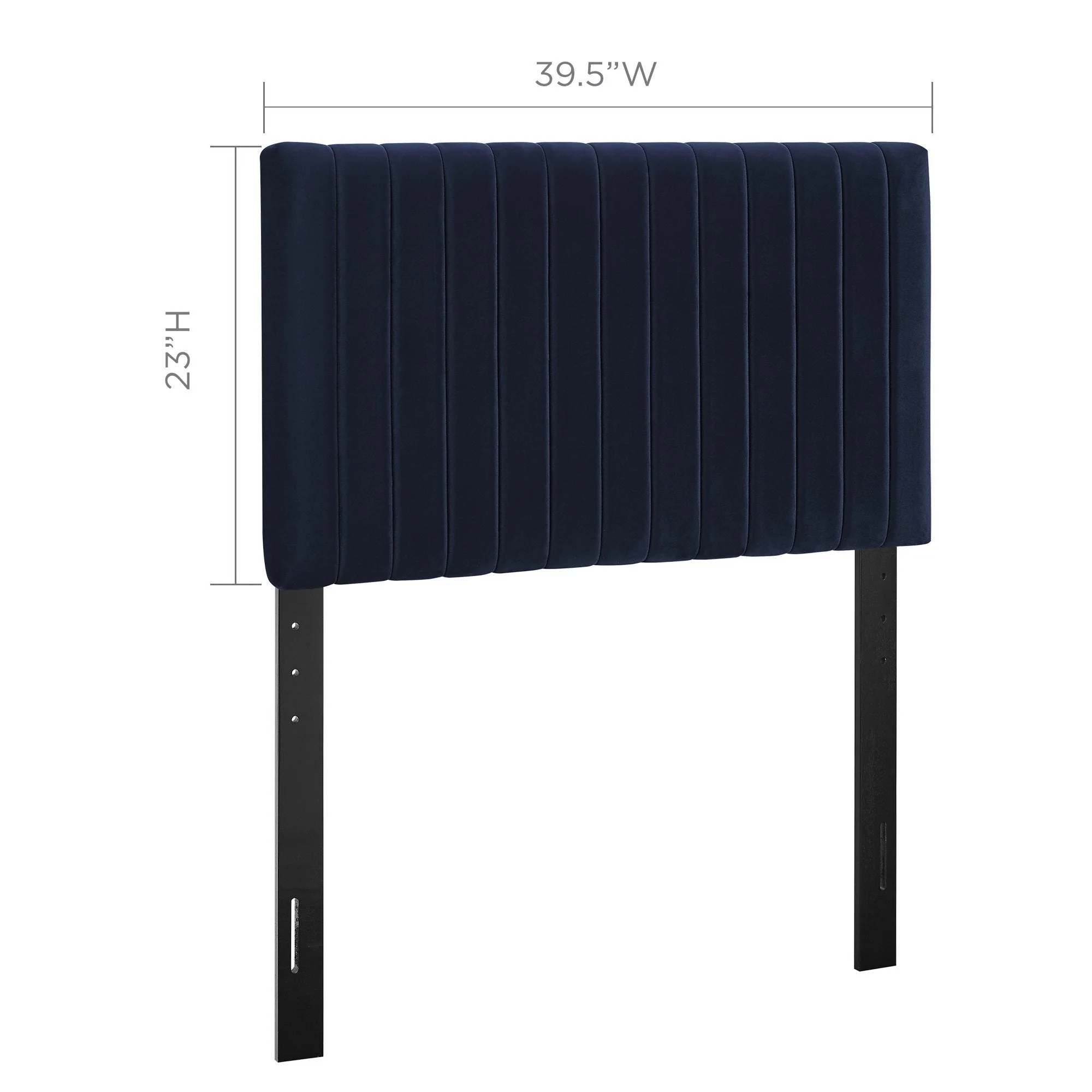 Channel Tufted Performance Velvet Headboard - Image 22