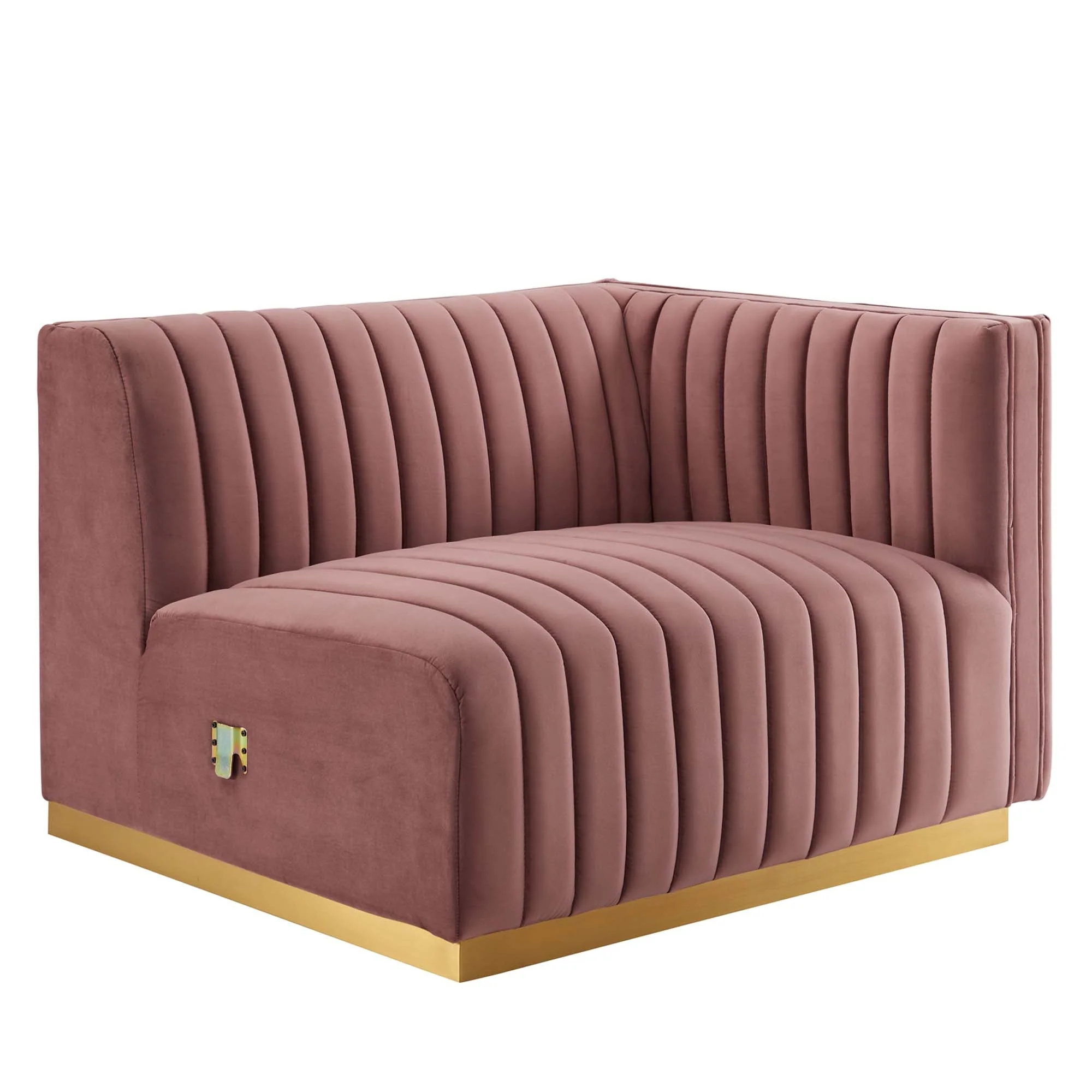 Channel Tufted Performance Velvet Loveseat - 83 Inch - Image 12
