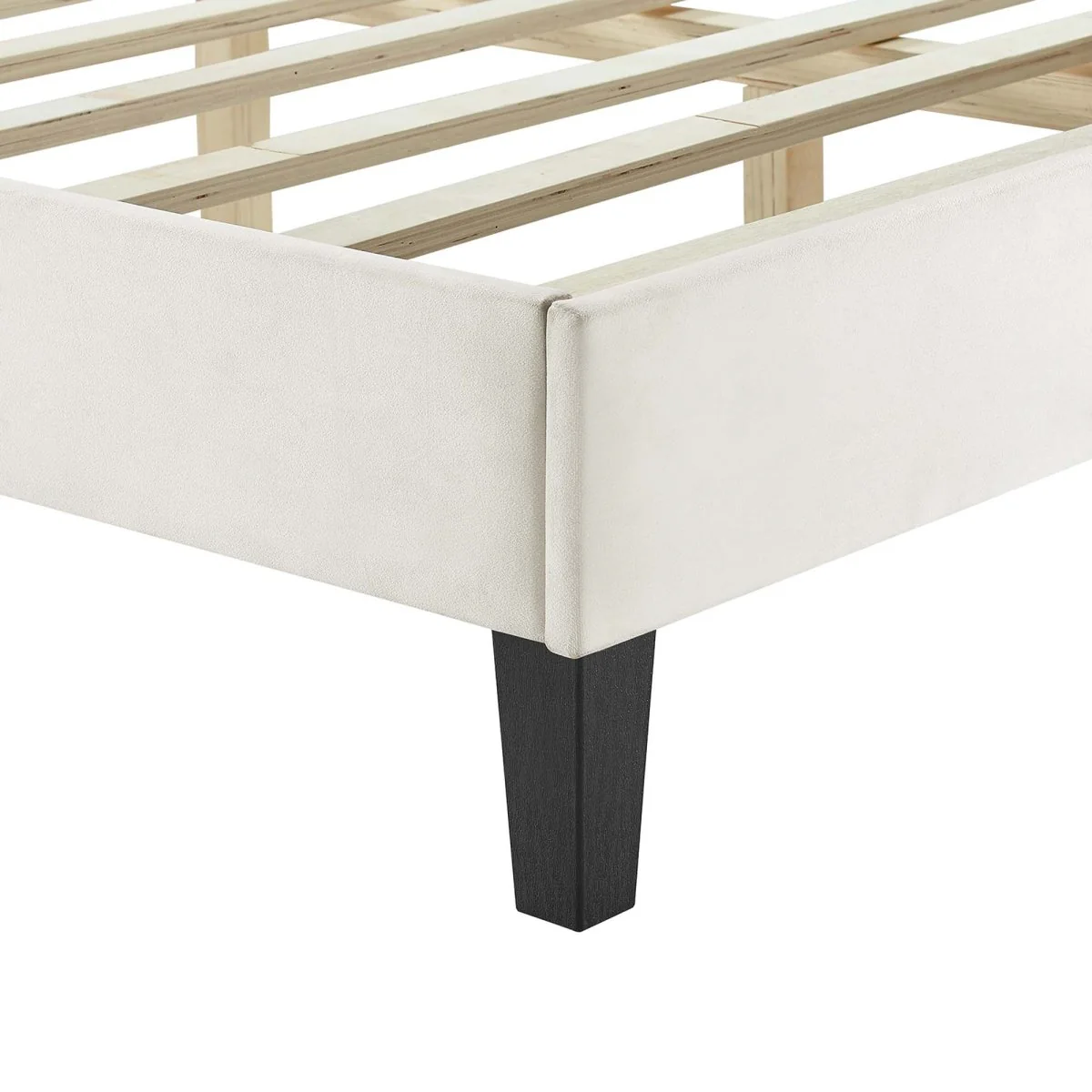 Channel Tufted Performance Velvet Platform Bed - Image 4