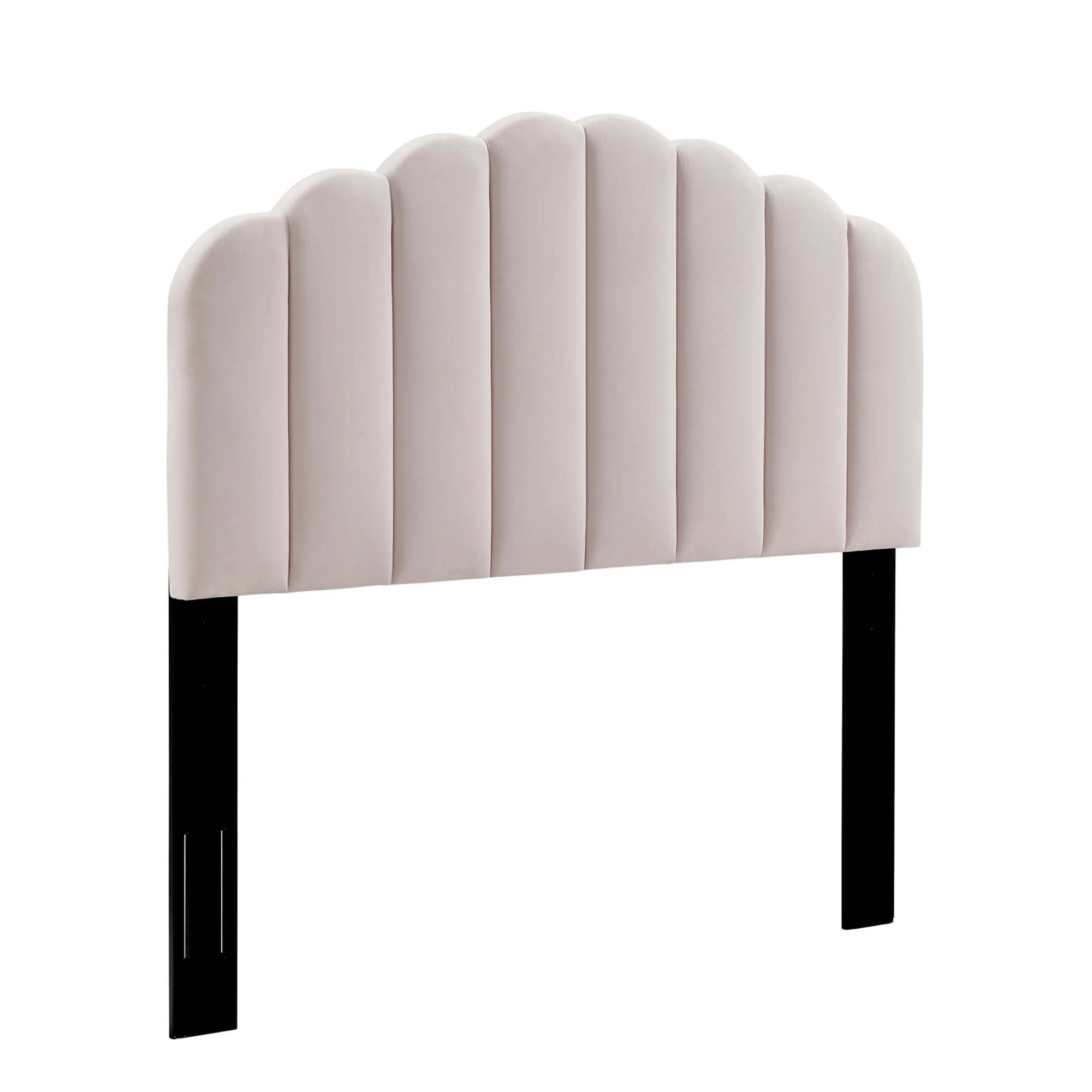 Channel Tufted Scalloped Performance Velvet Headboard - Image 28
