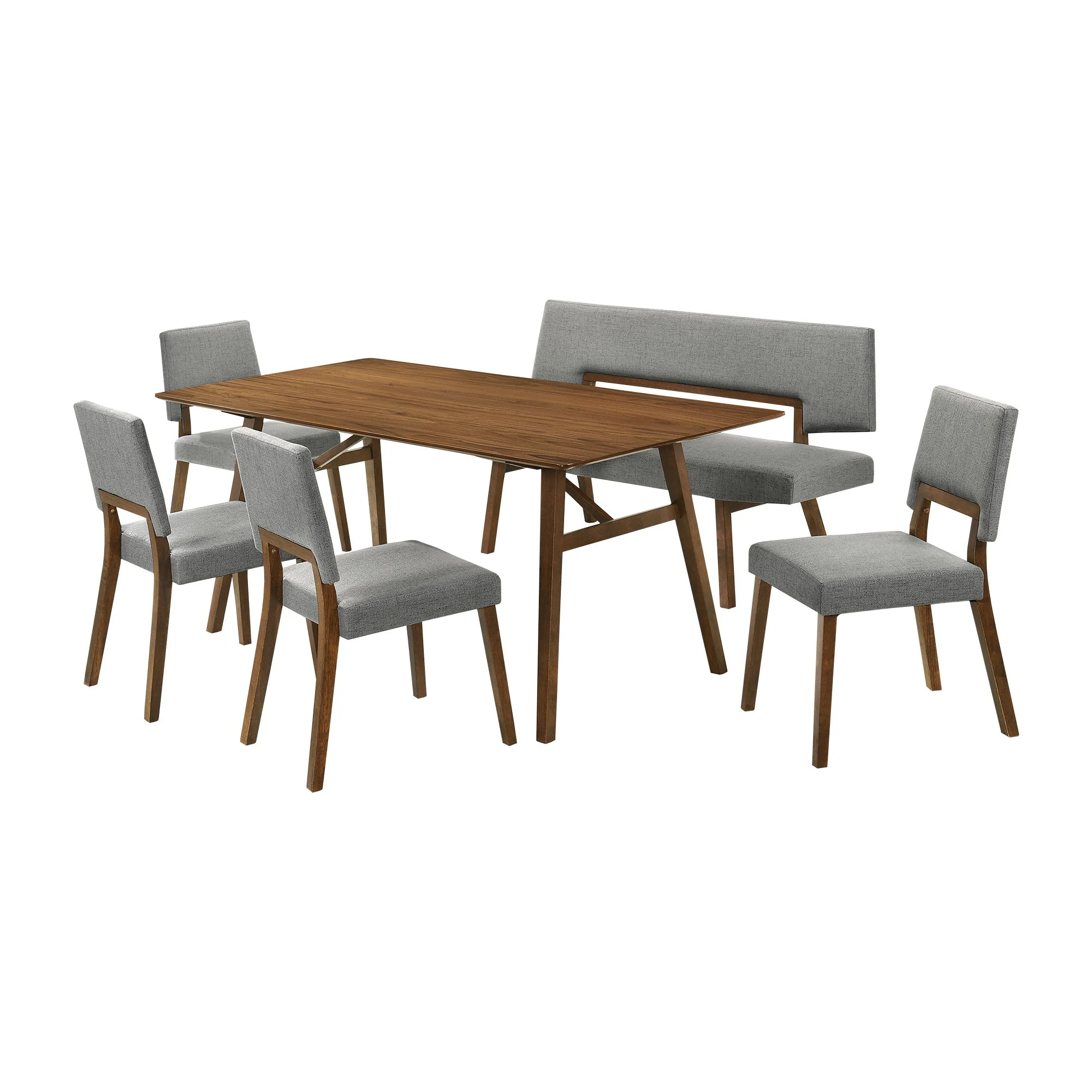 Channell - Walnut Wood Dining Table Set - Image 9