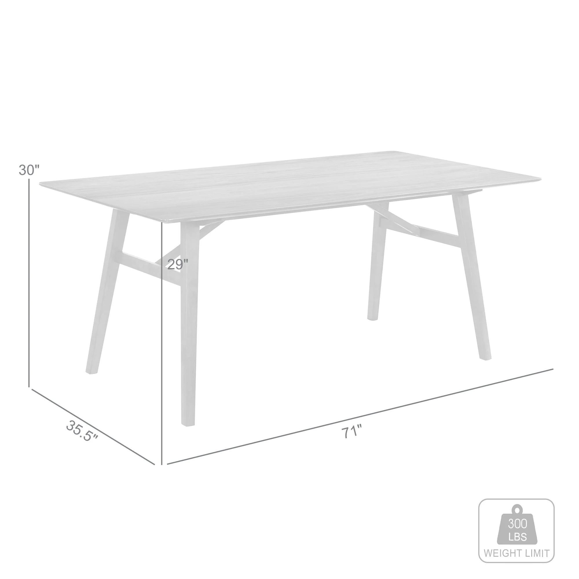 Channell - Wood Dining Table - Image 3