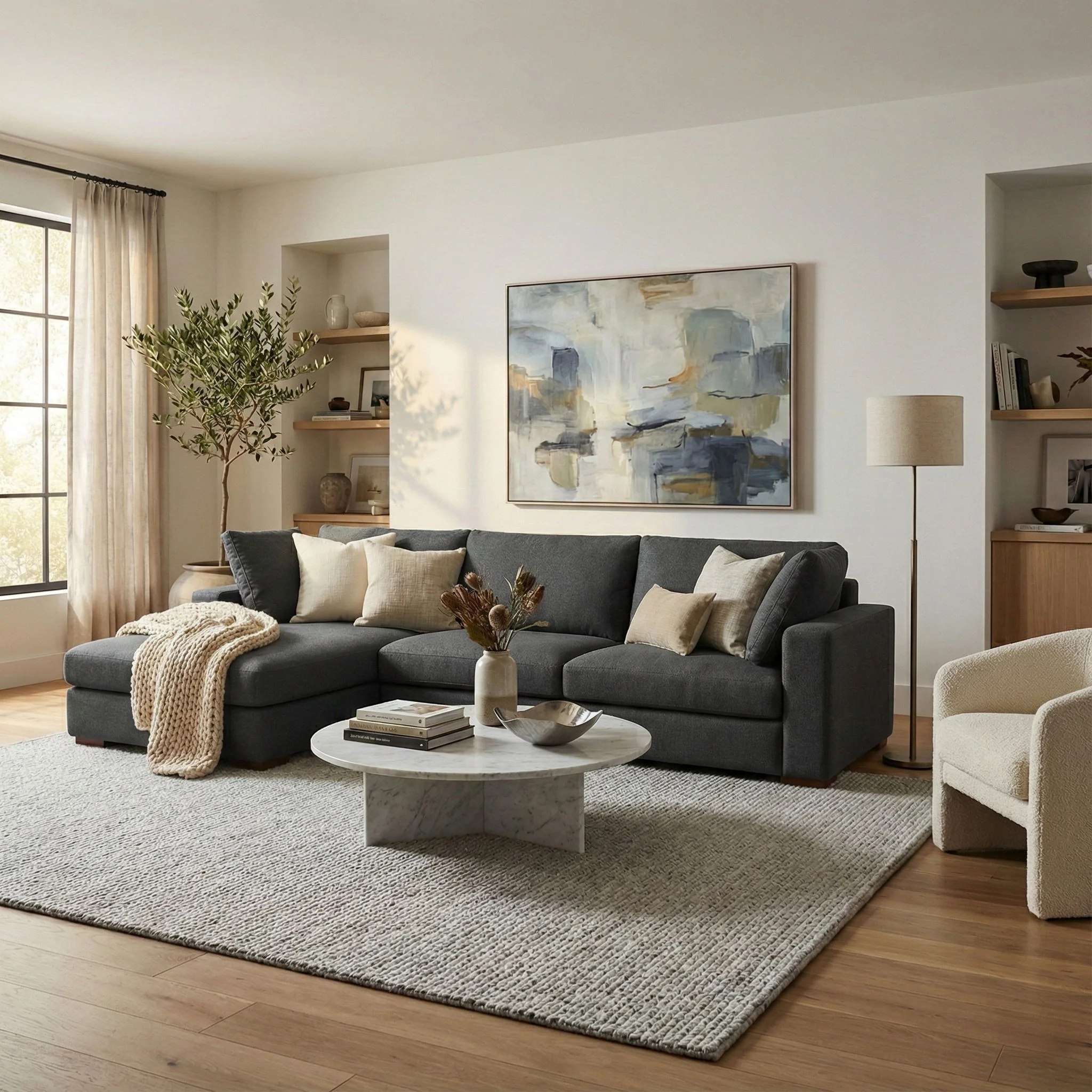 Charlie - Upholstered Deep Seater Sectional Sofa - Image 21