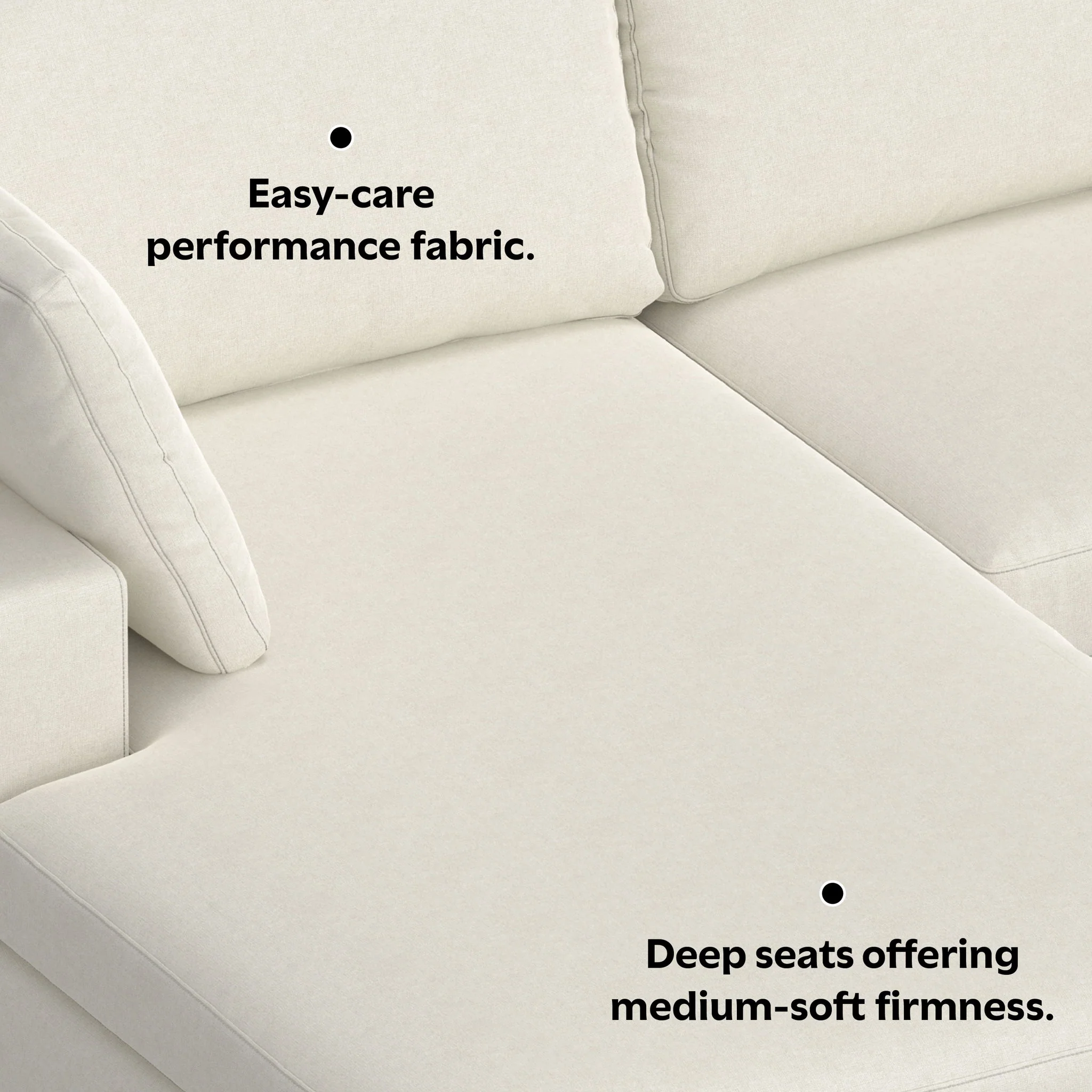 Charlie - Upholstered Deep Seater Sectional Sofa - Image 25