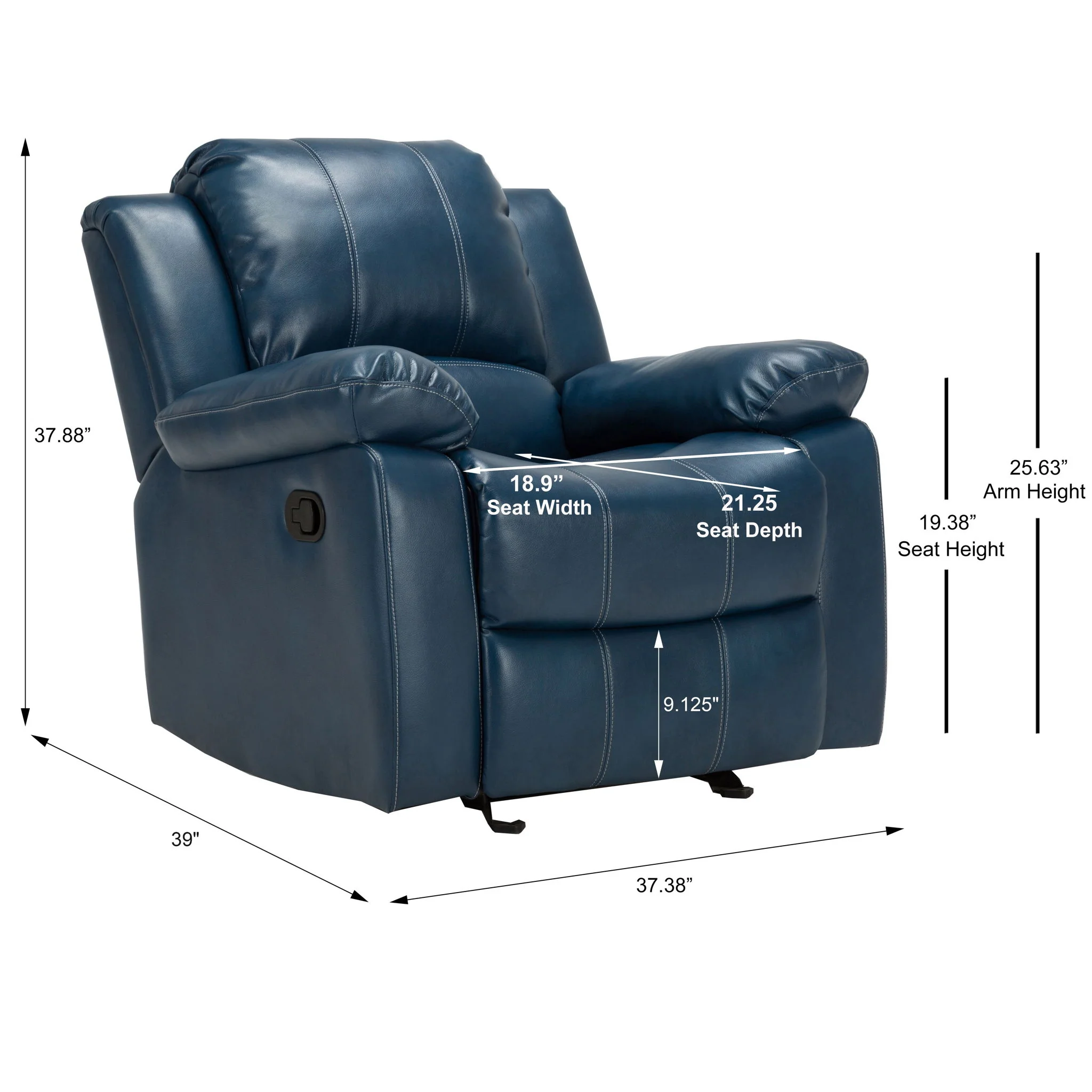 Charlotte - Glider Recliner With Classic Style - Image 21