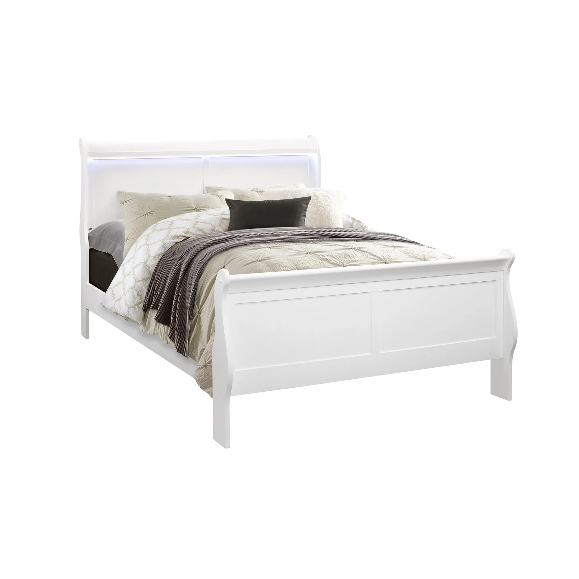 Charlston - 5 Piece Bedroom Set With LED Headboard - Image 4