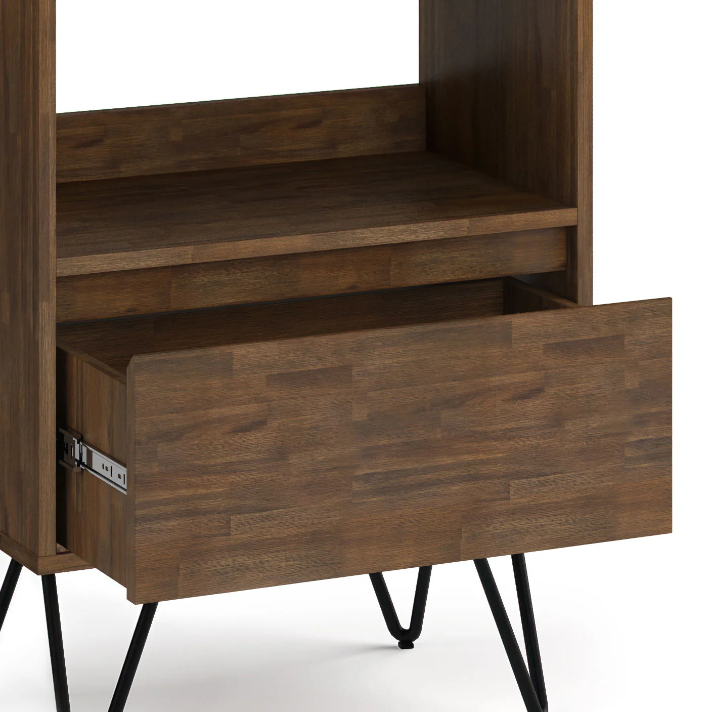 Chase - Tall Bookcase - Rustic Natural Aged Brown - Image 5