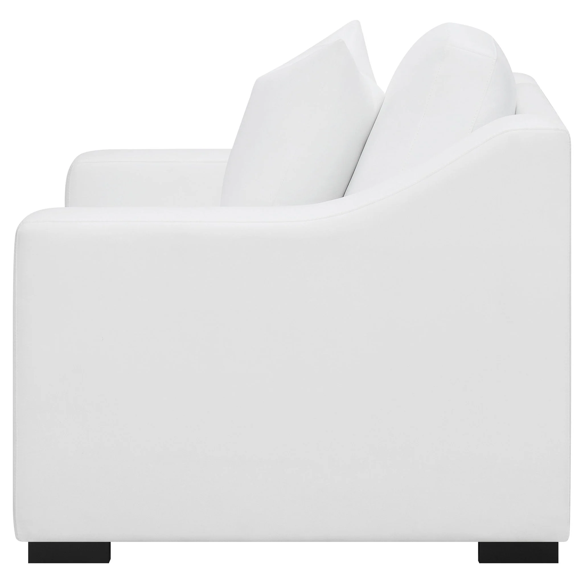 Chelan - Upholstered Sloped Arm Accent Chair - White - Image 6