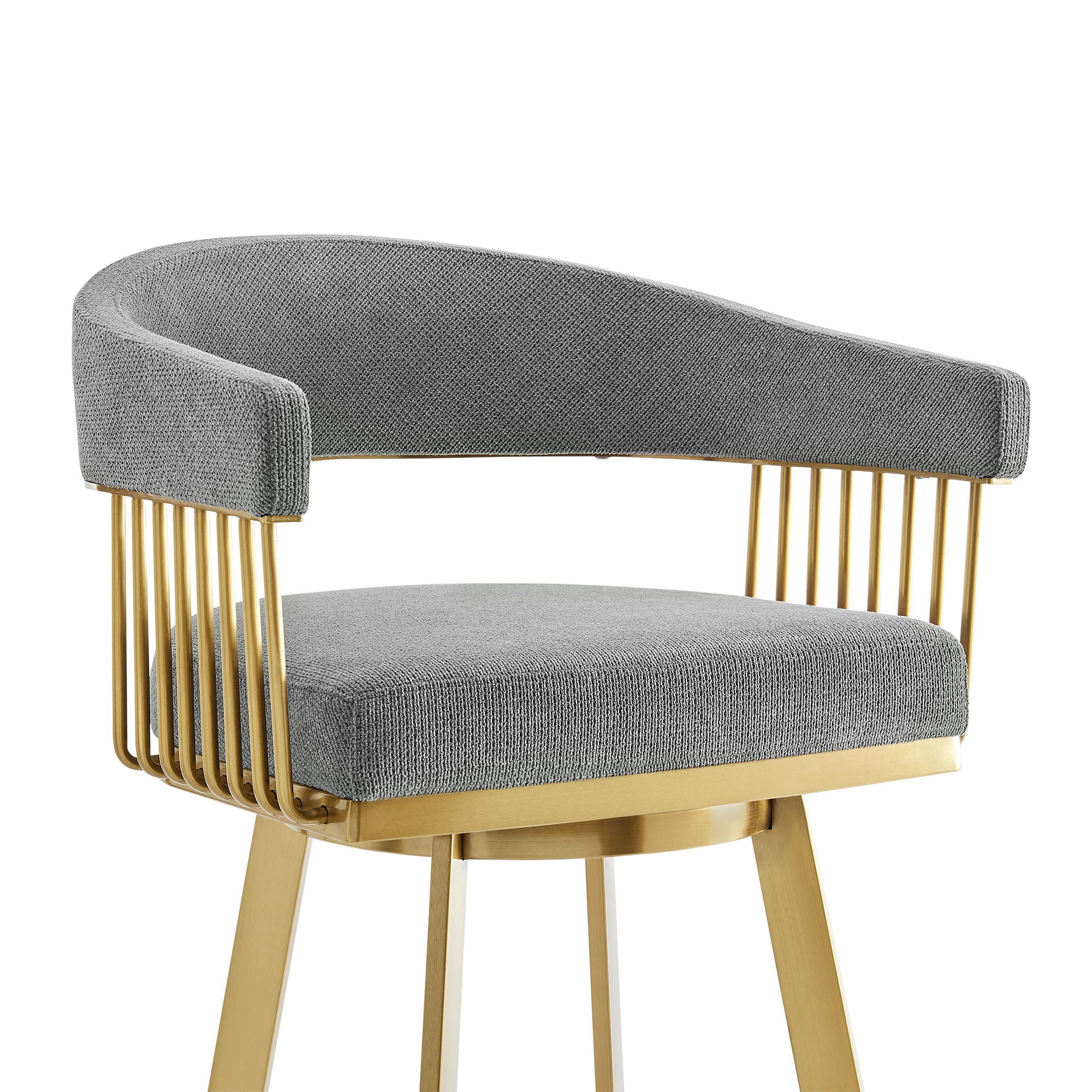 Chelsea - Swivel Fabric Stool - Image 26