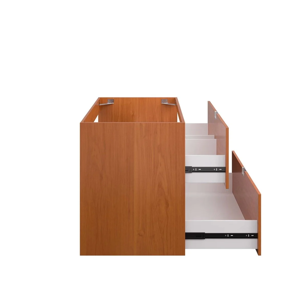 Cherry Walnut Wall-Mount Bathroom Vanity Cabinet – Melamine Finish, Multiple Widths - Image 35