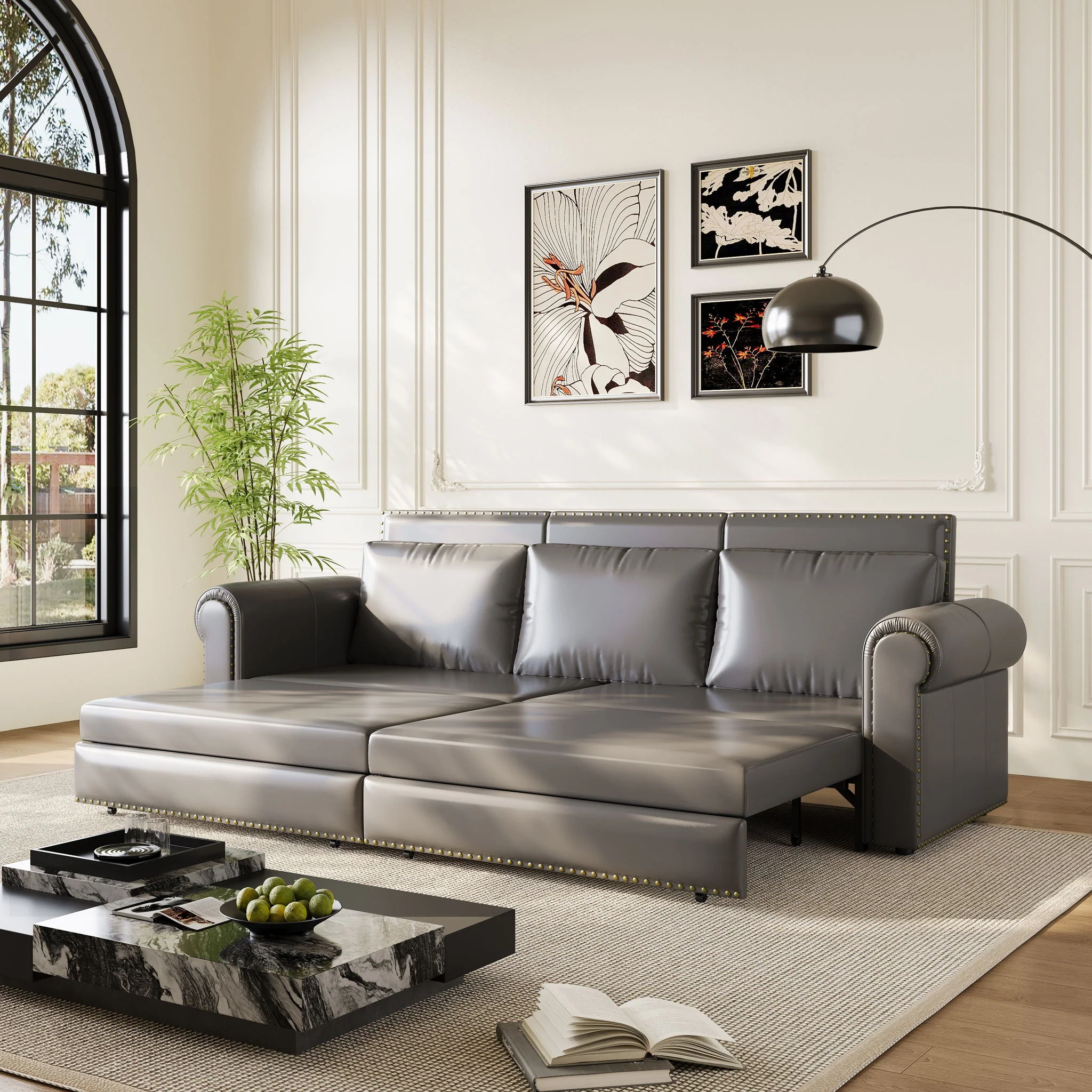 Chesterfield Sofa & Pull Out Bed - Image 11