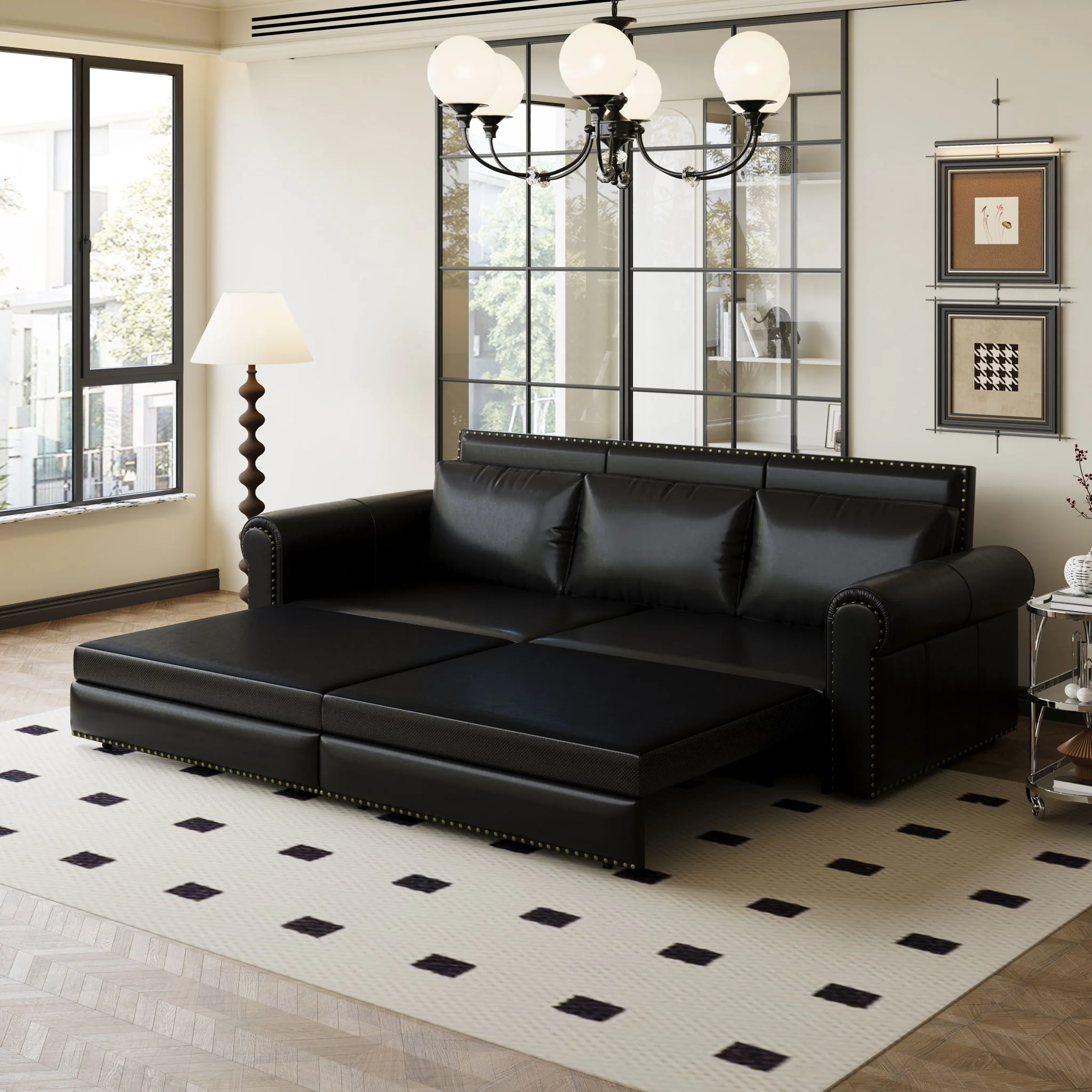 Chesterfield Sofa & Pull Out Bed - Image 16