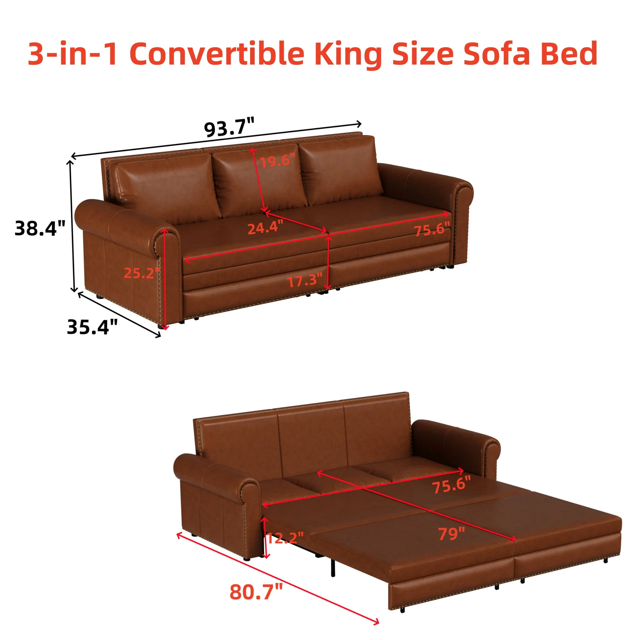 Chesterfield Sofa & Pull Out Bed - Image 32