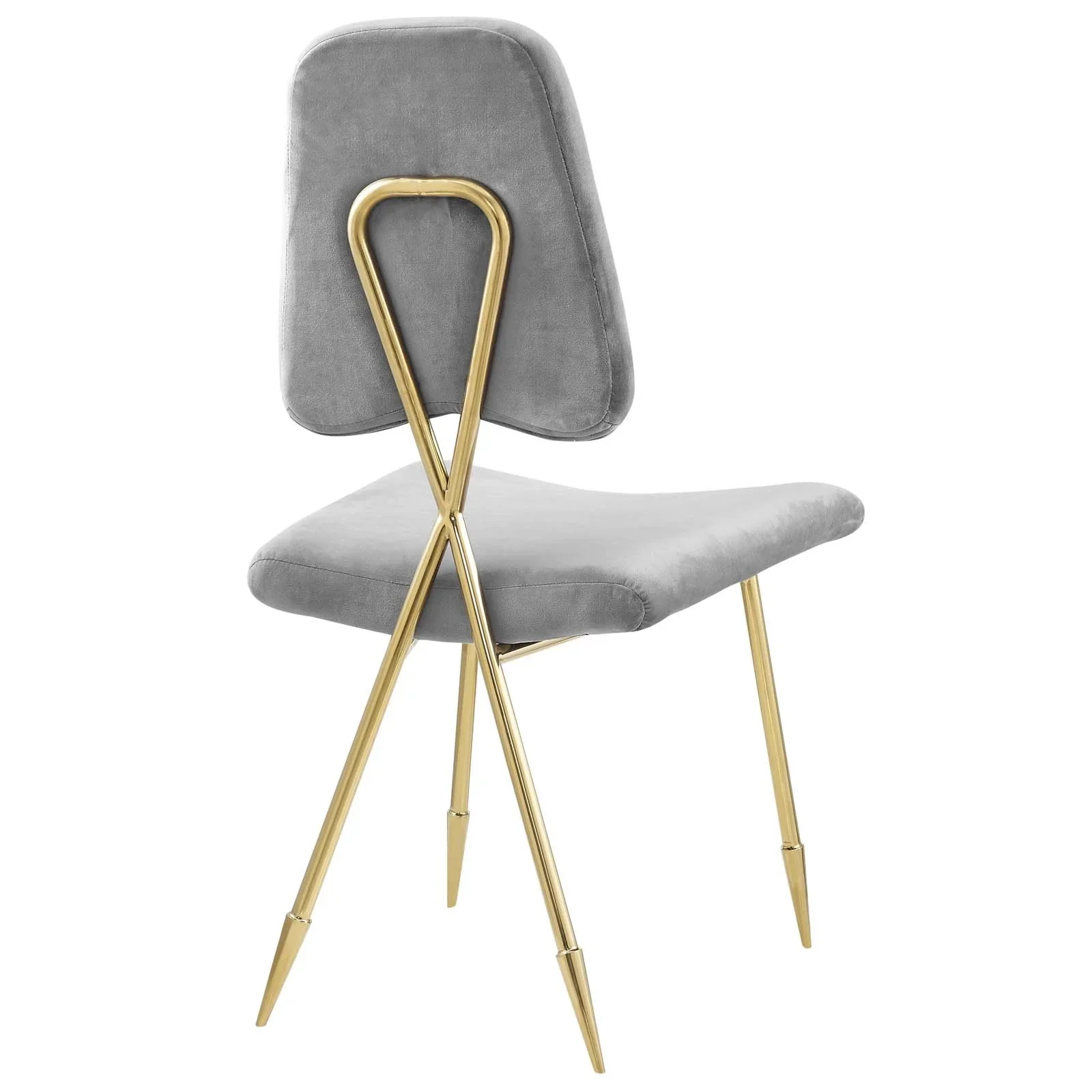 Chic Modern Velvet Dining Side Chair Set of 4 – Gold - Image 4