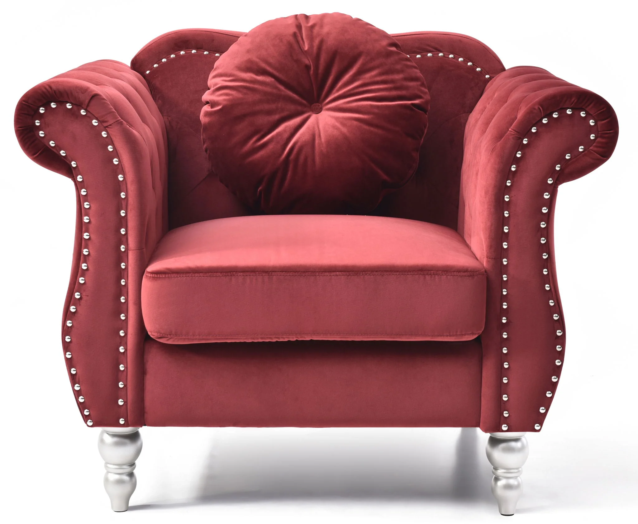 Chic Transitional Flared Arm Chair - Image 30