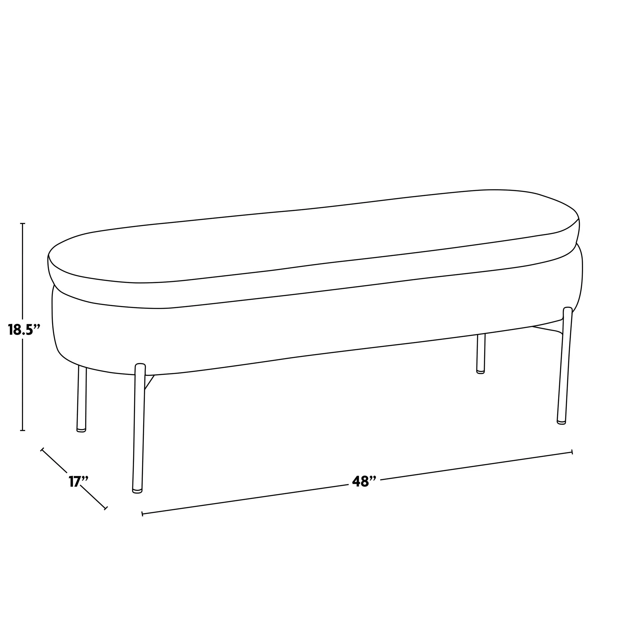 Chloe - Contemporary / Glam Bench - Image 26