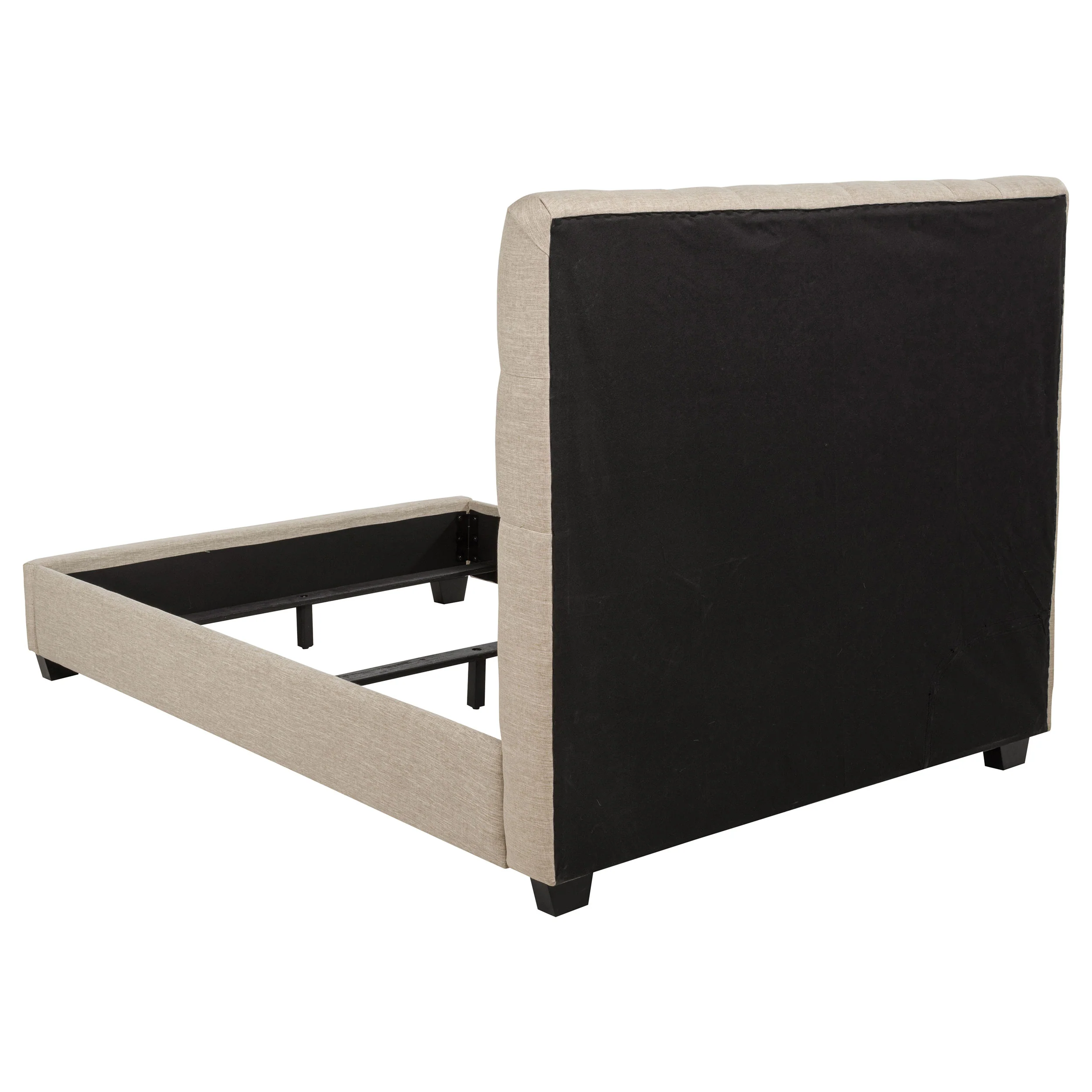 Chloe Upholstered Full Panel Bed in Oatmeal - Image 5