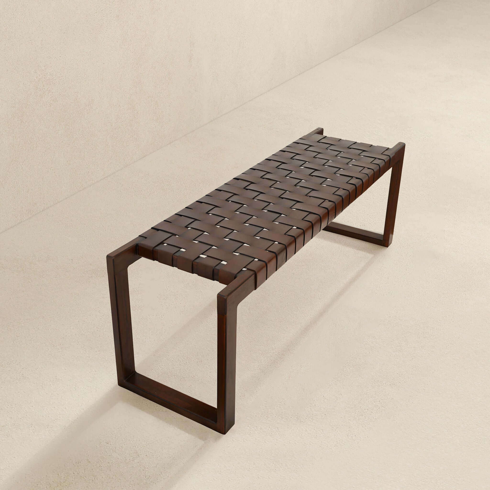 Christina - Bench - Cognac / Dark Brown / Tan - Image 7