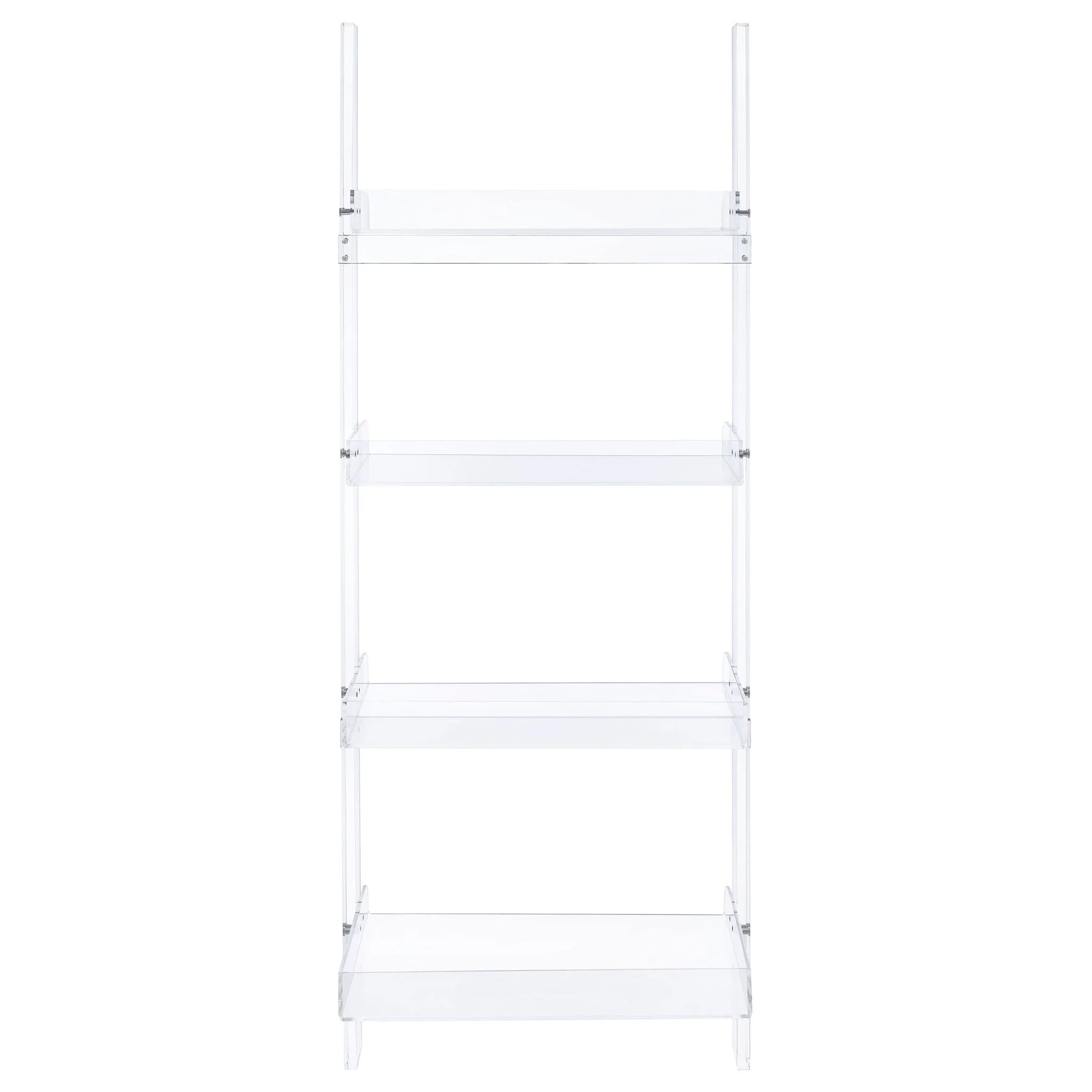 Cimarron - Ladder Bookcase With 4 Shelves - Clear - Image 6