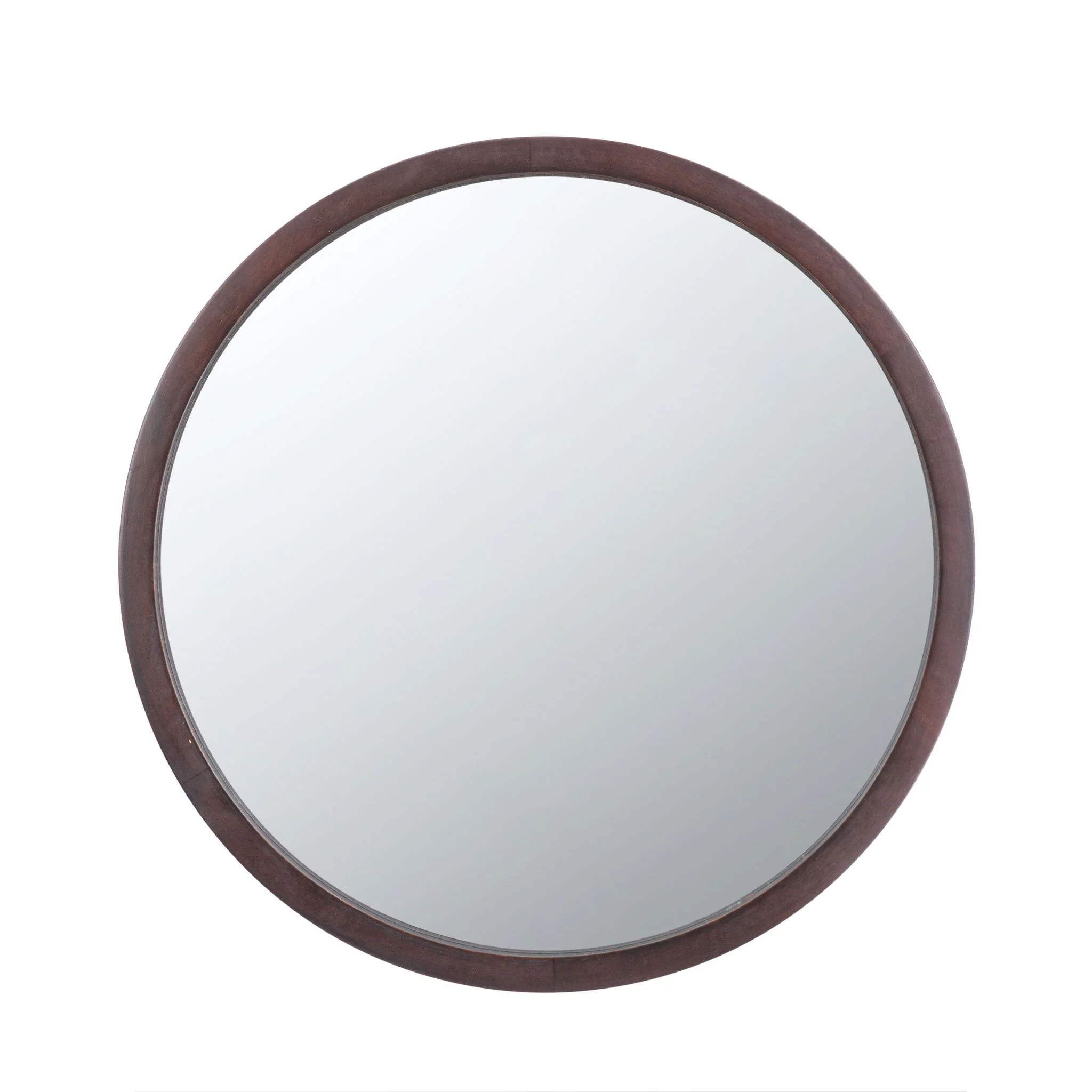 Circle Wall Mirror With Wooden Frame, Wall Mirror For Living Room - Image 13