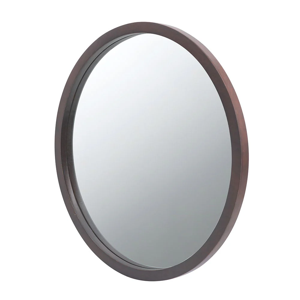 Circle Wall Mirror With Wooden Frame, Wall Mirror For Living Room - Image 24